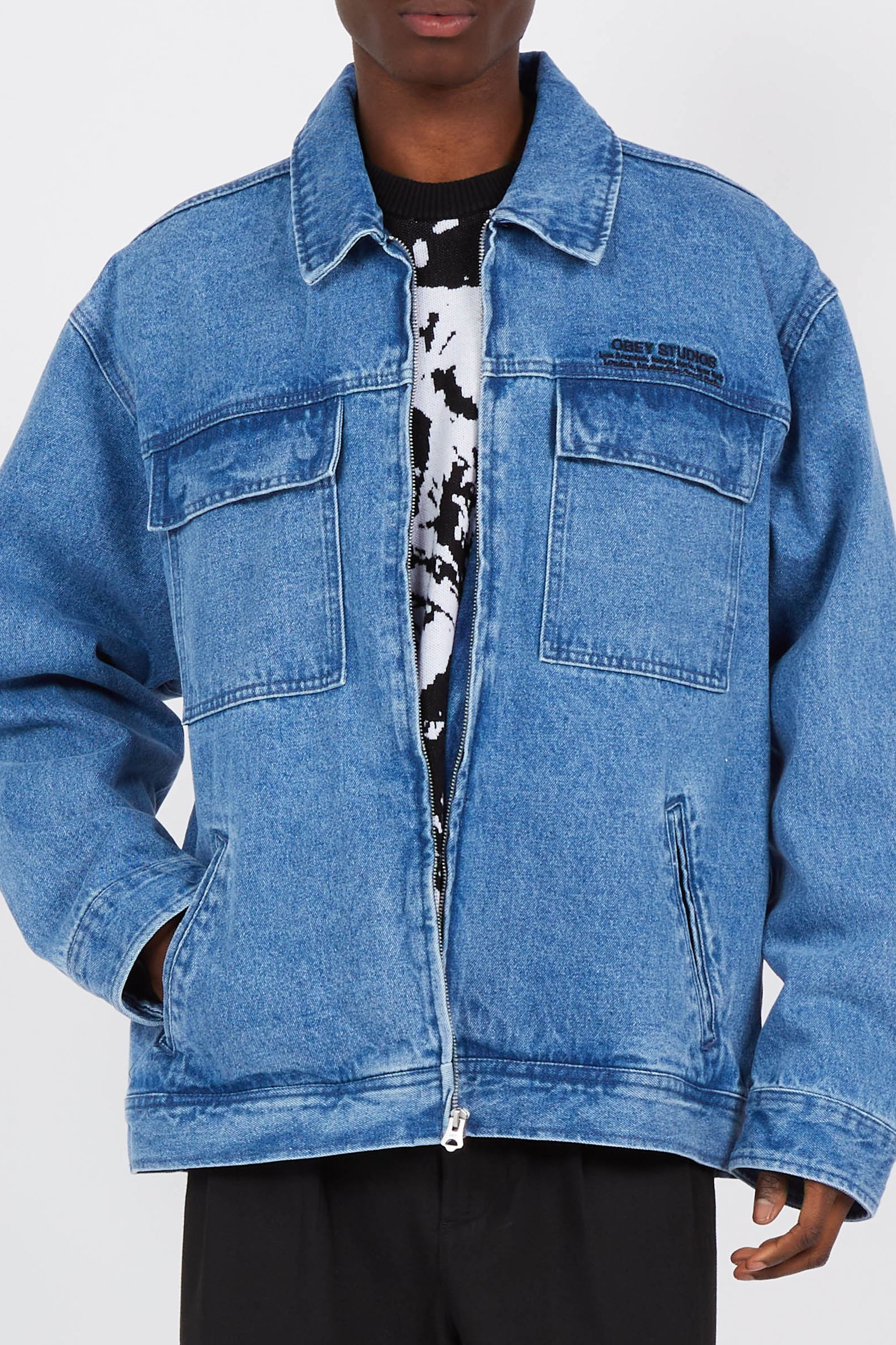 Jacket | Blue OBEY Men