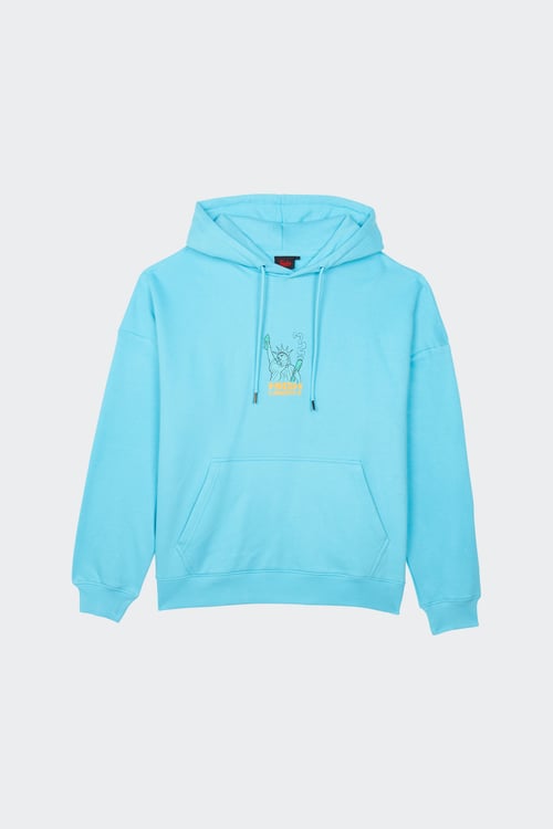 TEALER sweat à capuche Bleu