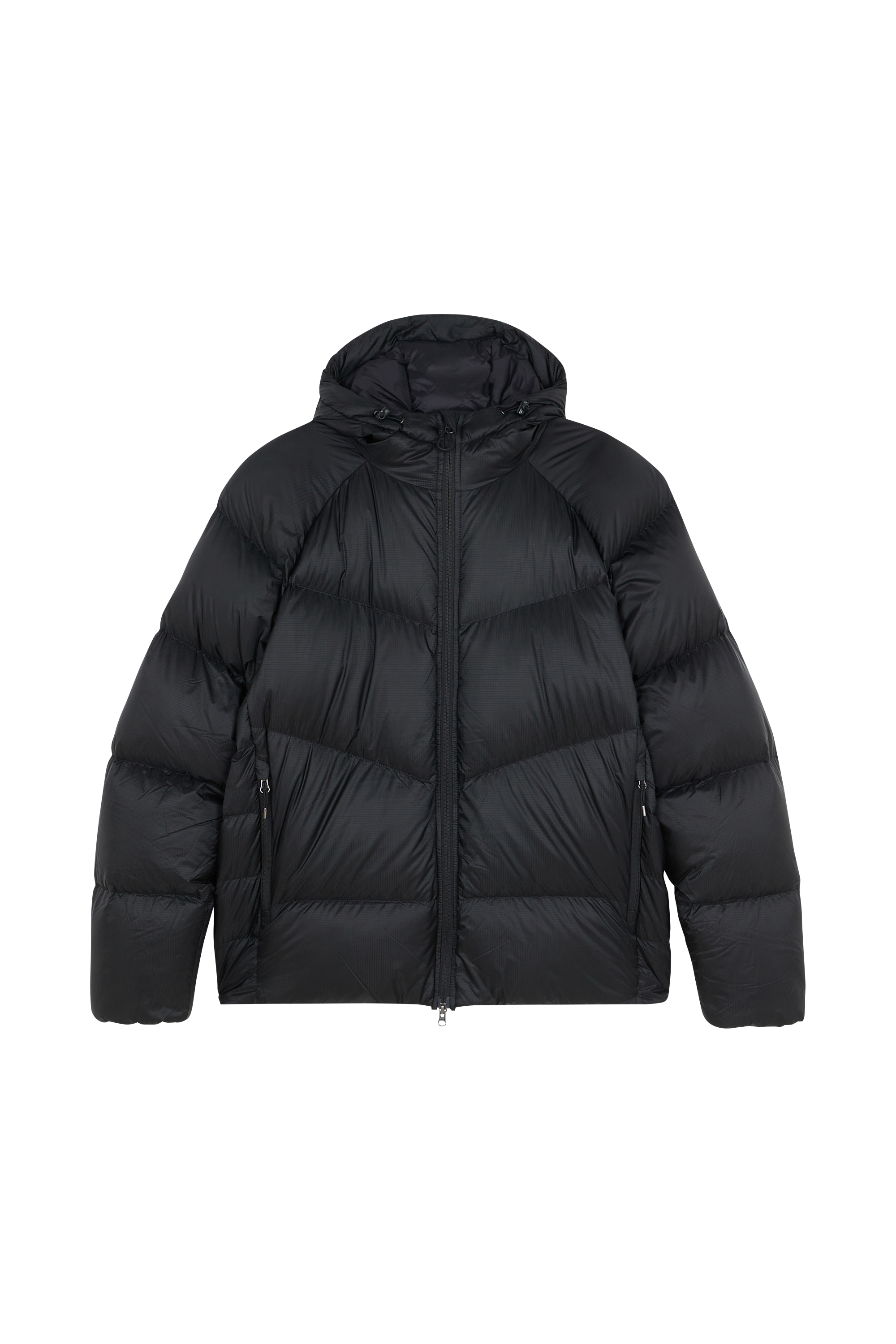 Lightweight quilted padded jacket with high neck Black
