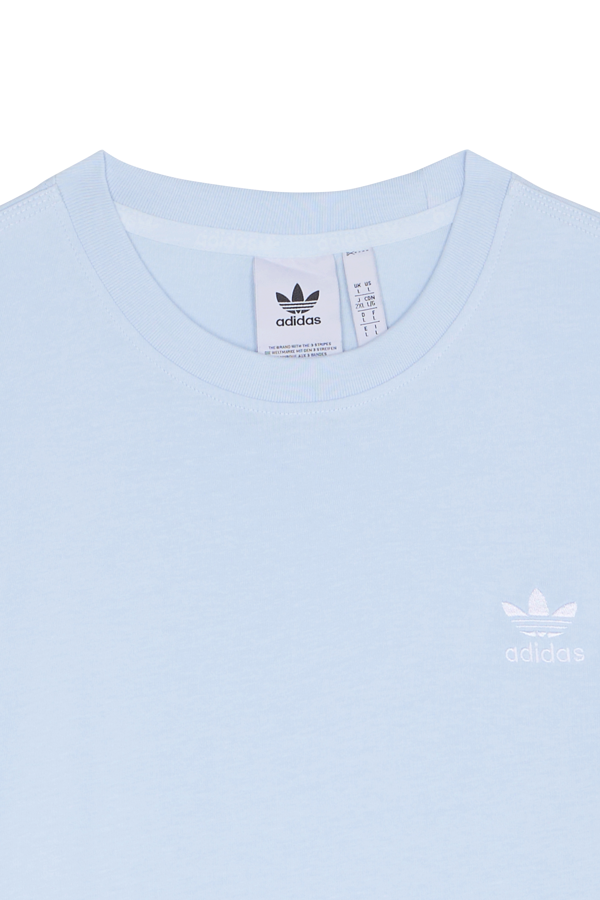 Regular-fit round-neck cotton T-shirt Blue