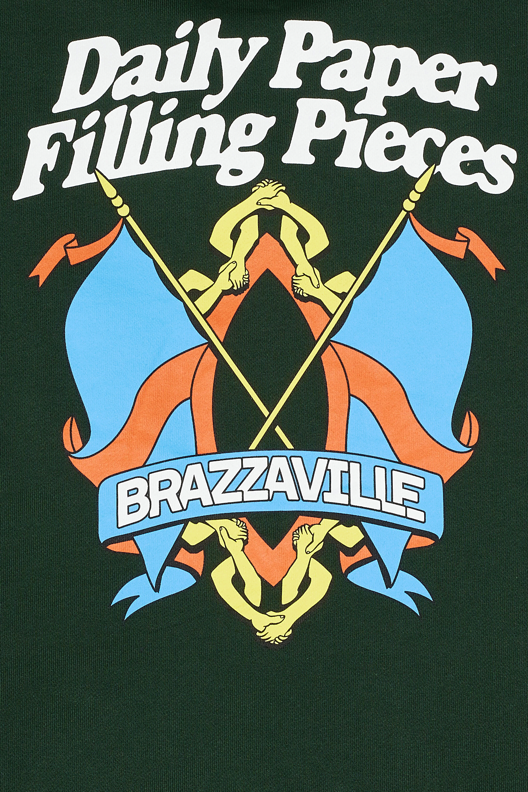 Hoodie - Daily Paper x Filling Pieces Green