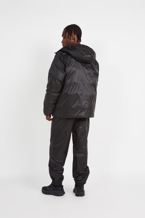 RAINS Lightweight quilted padded jacket with high neck Black