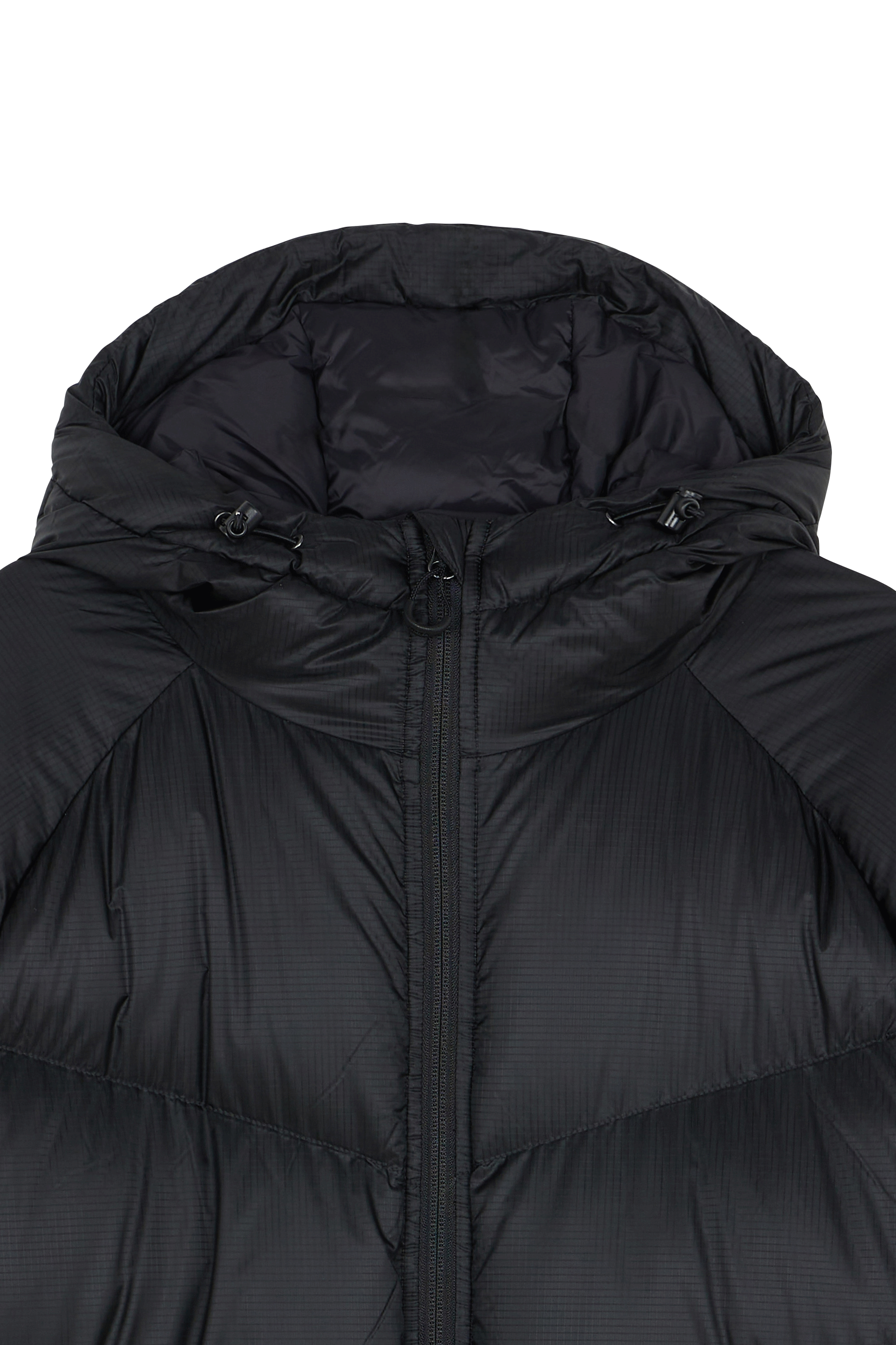 Lightweight quilted padded jacket with high neck | Black PYRENEX Men