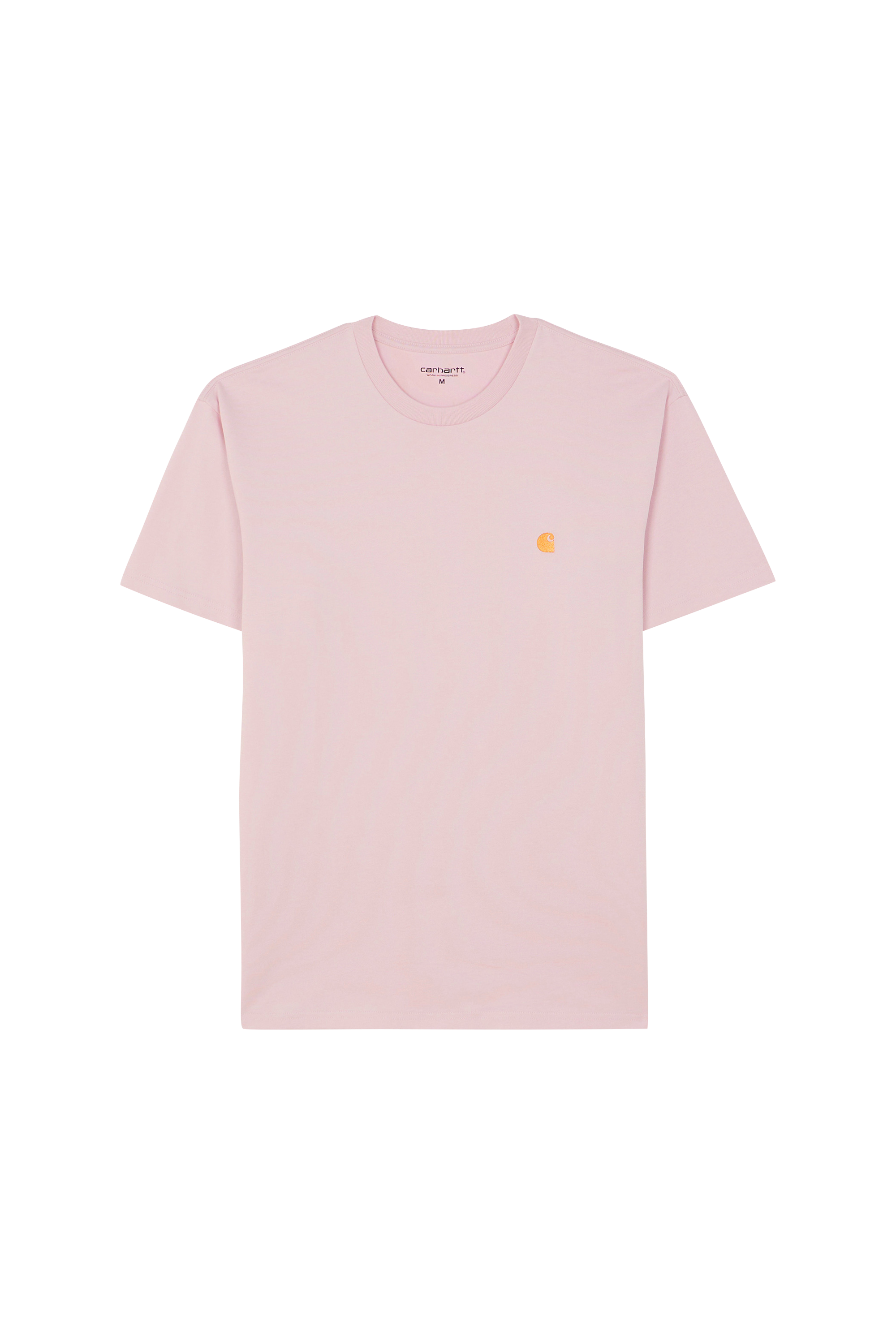Regular-fit round-neck cotton T-shirt Pink