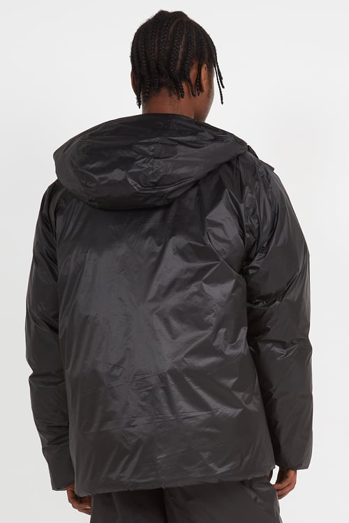 RAINS Lightweight quilted padded jacket with high neck Black