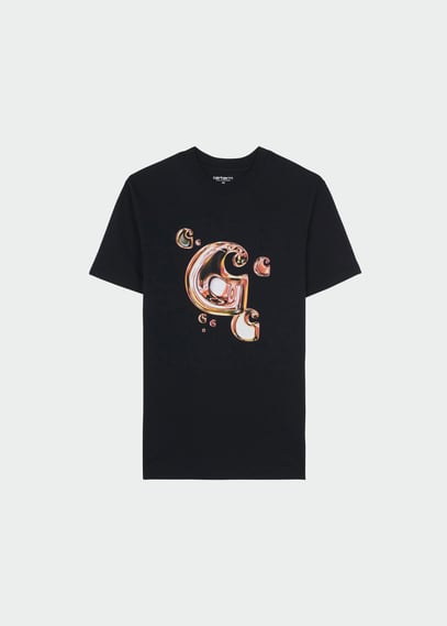 T-Shirt S/s solar chrome script t-Shirt Blue Carhartt wip T-Shirt S/s solar chrome script t-Shirt Blue Carhartt wip