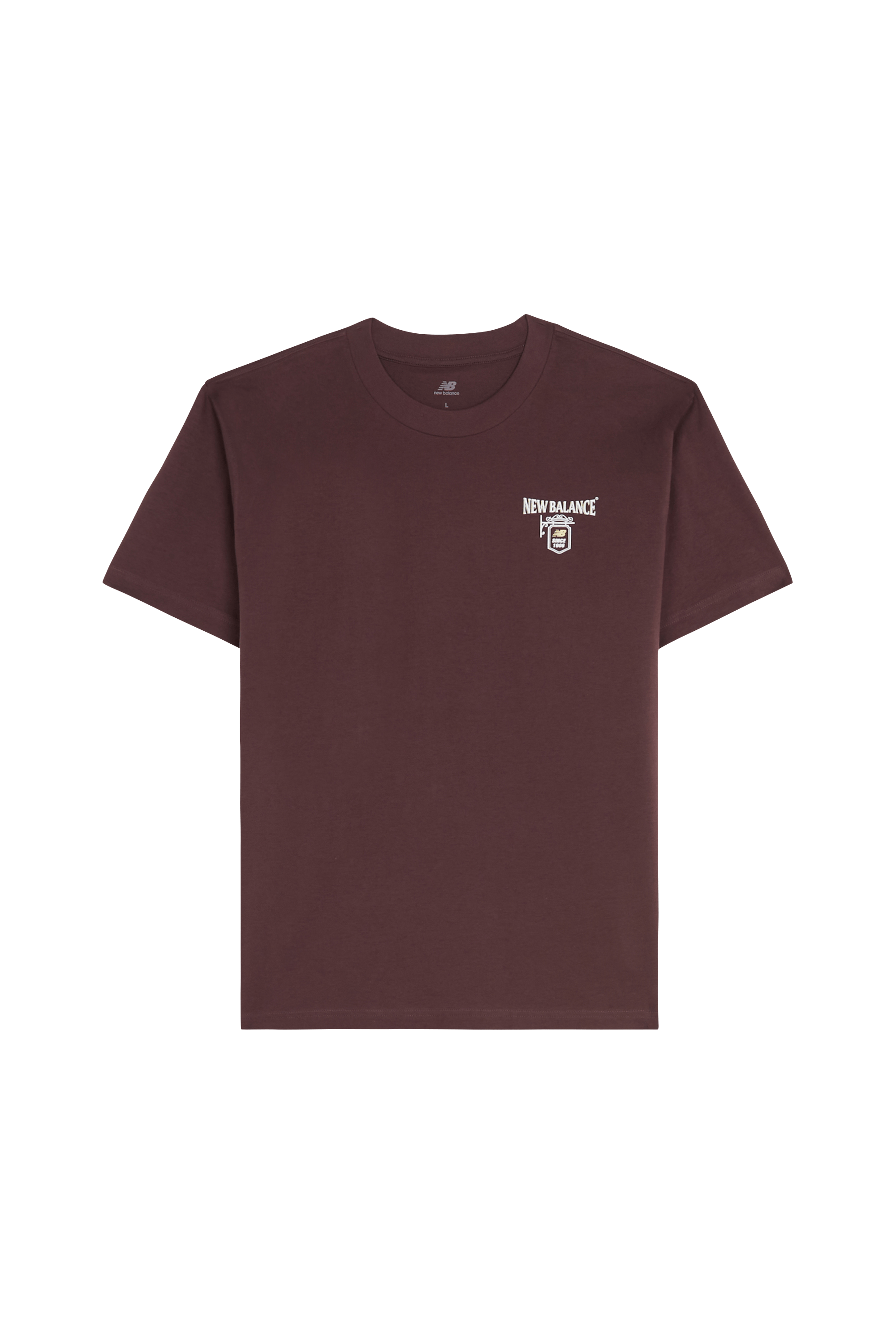Regular-fit round-neck cotton T-shirt | Red NEW BALANCE Men