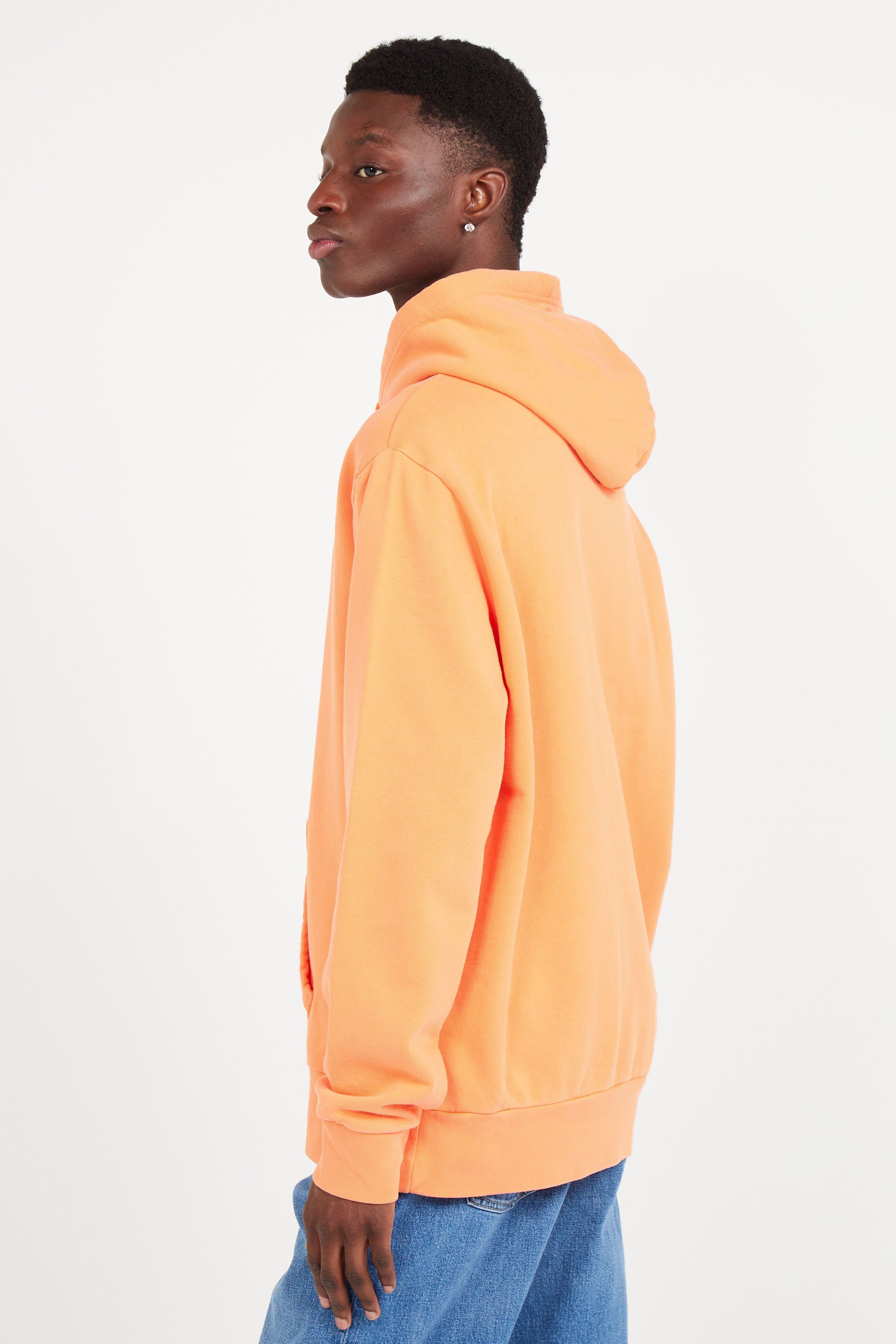 Clothing Orange Polo Sweatshirt Men Library-urShops Sport Collar