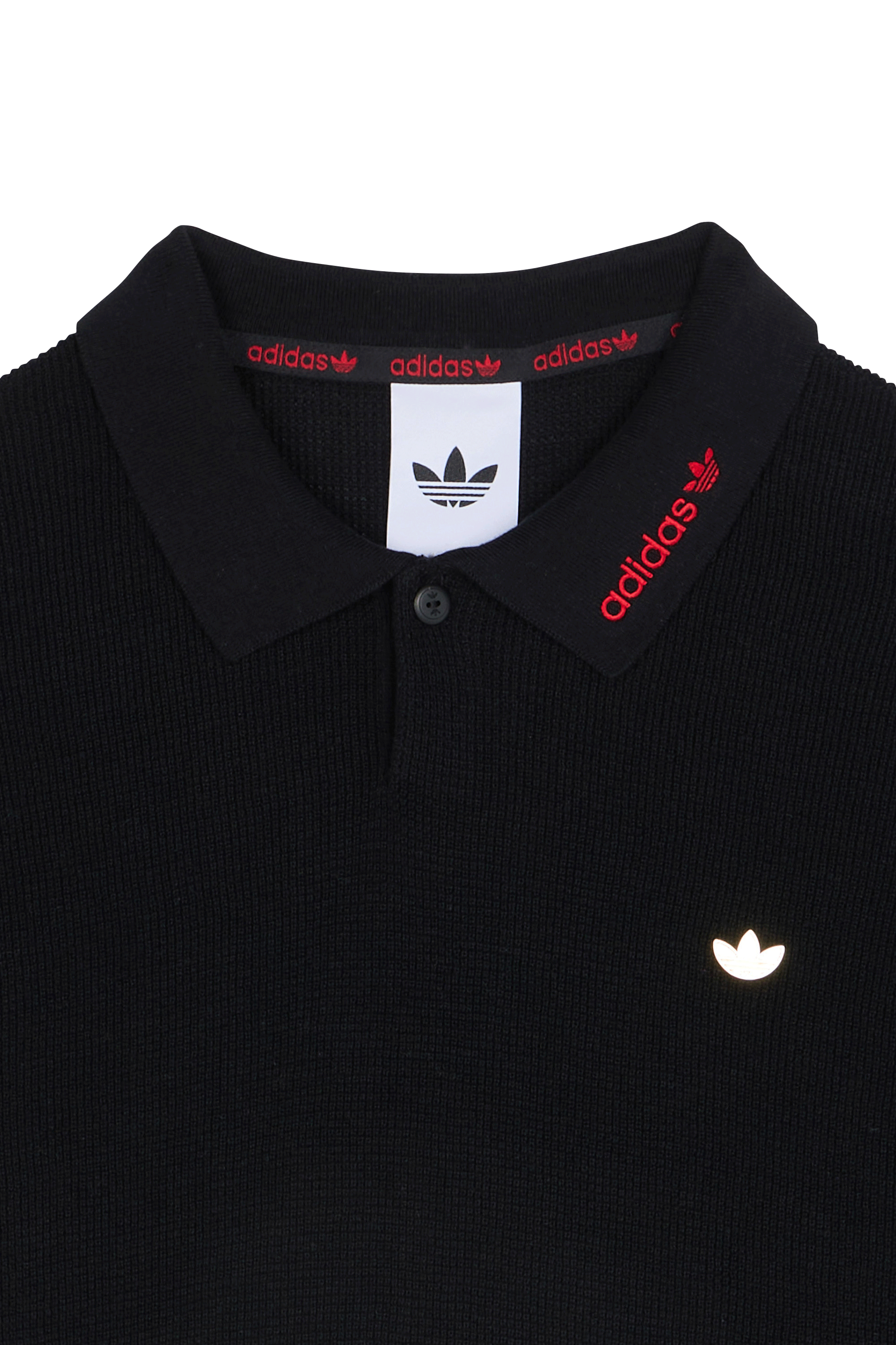 Short-sleeved polo shirt Black