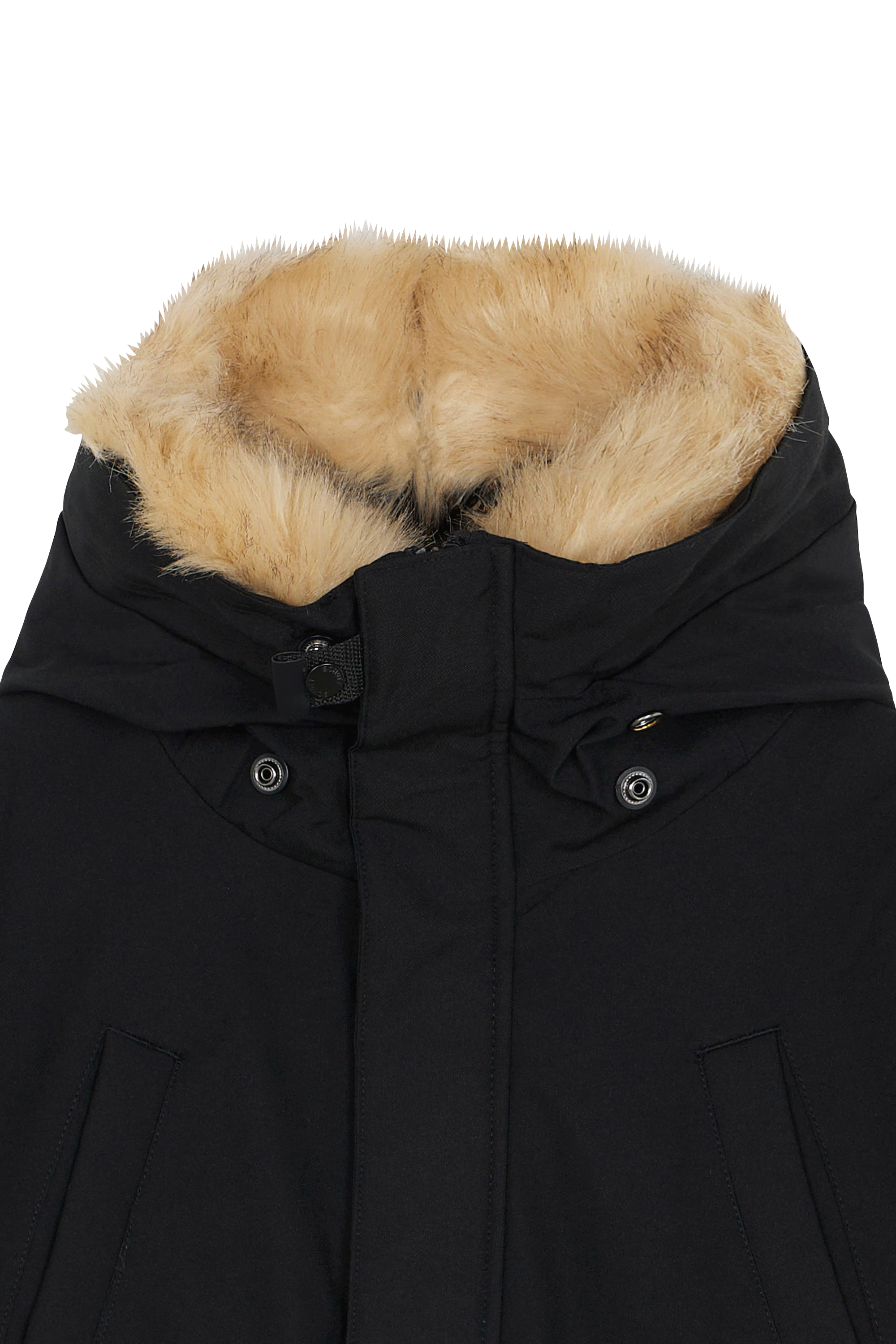 Lightweight quilted padded jacket with high neck Black