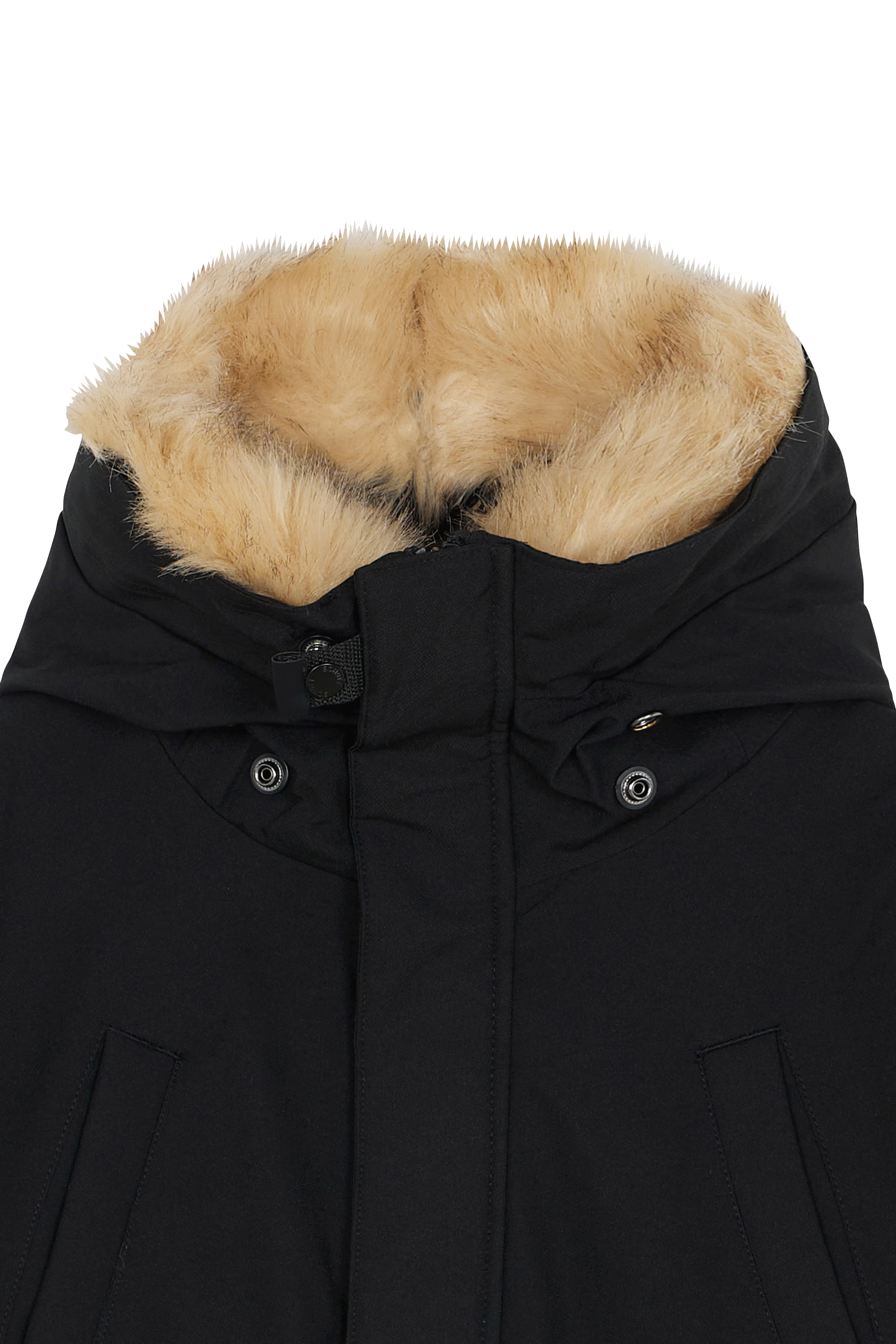 Lightweight quilted padded jacket with high neck Black