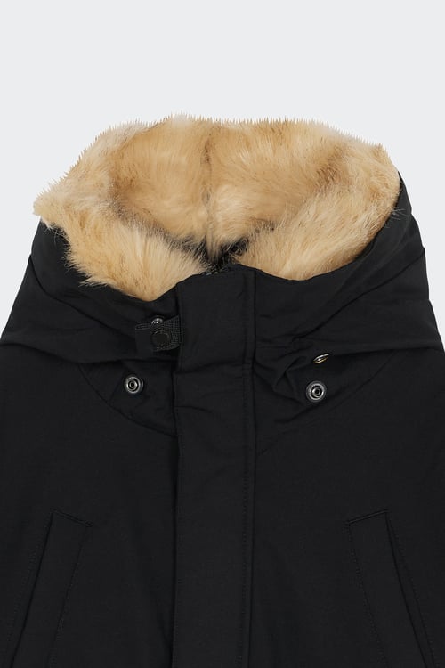 SCHOTT Lightweight quilted padded jacket with high neck Black