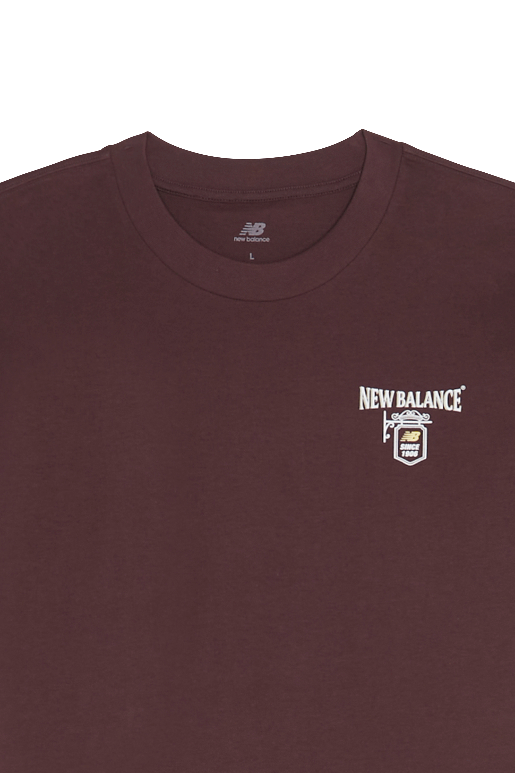 Regular-fit round-neck cotton T-shirt | Red NEW BALANCE Men
