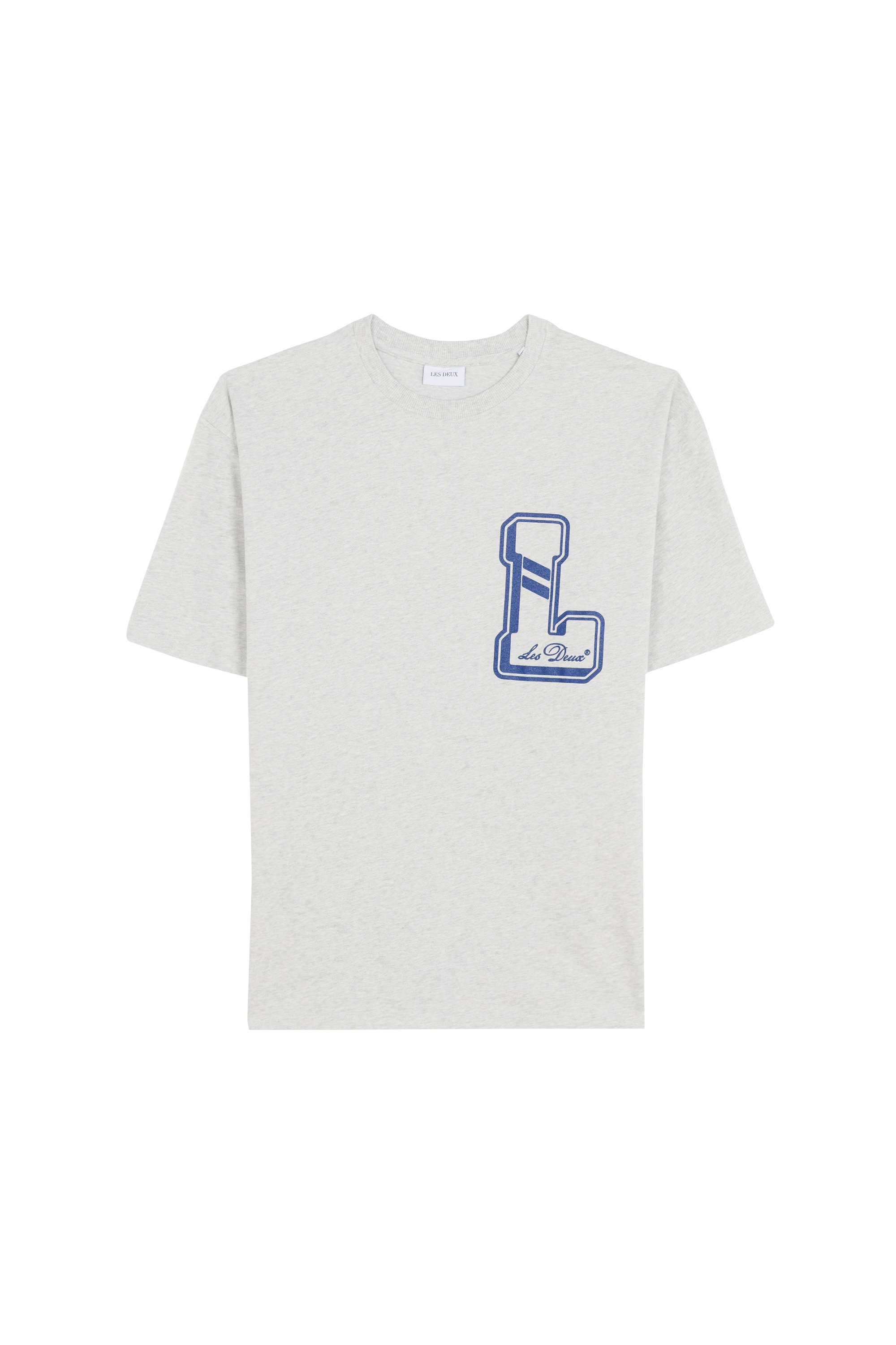 Regular-fit round-neck cotton T-shirt Grey