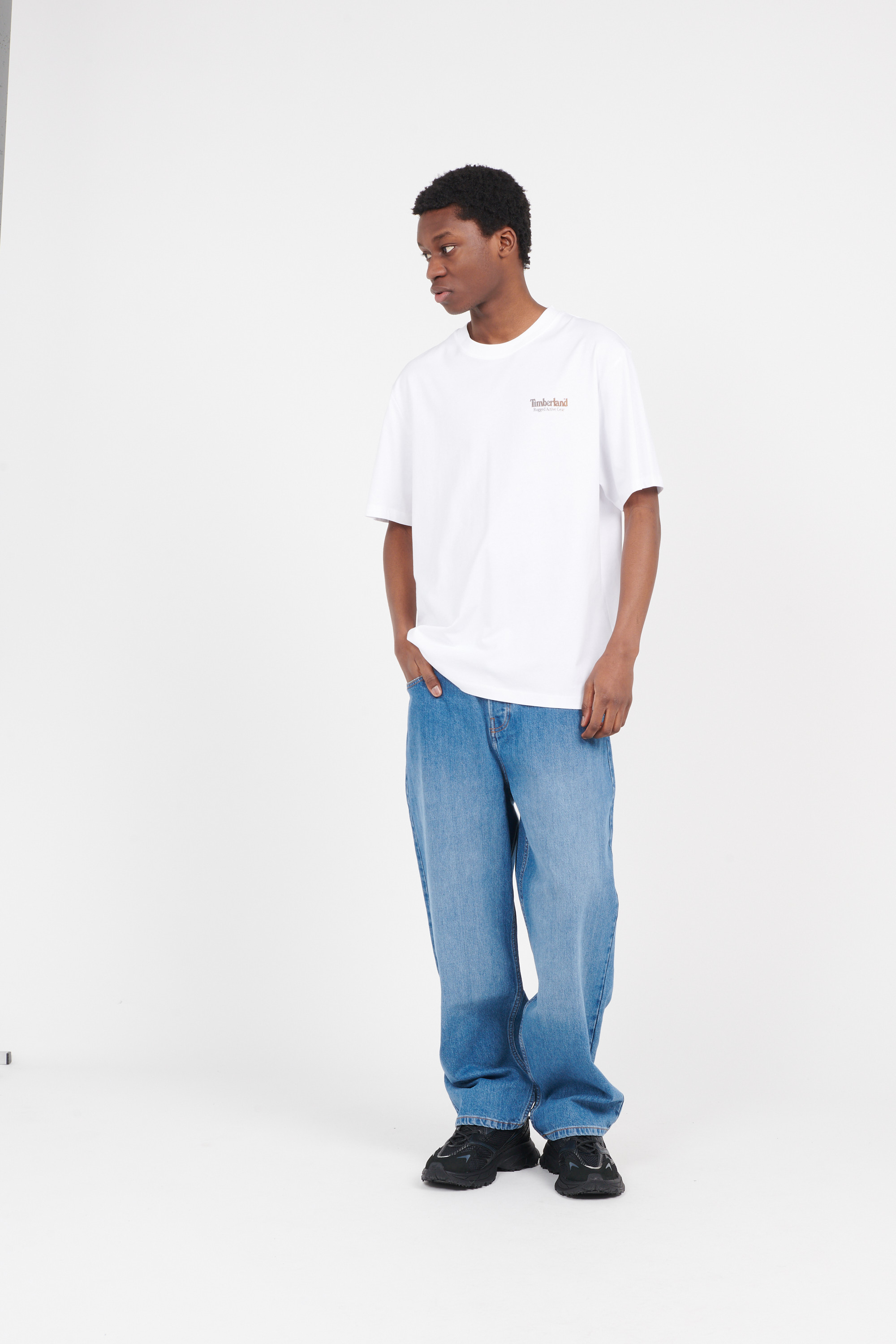 Regular-fit round-neck cotton T-shirt White