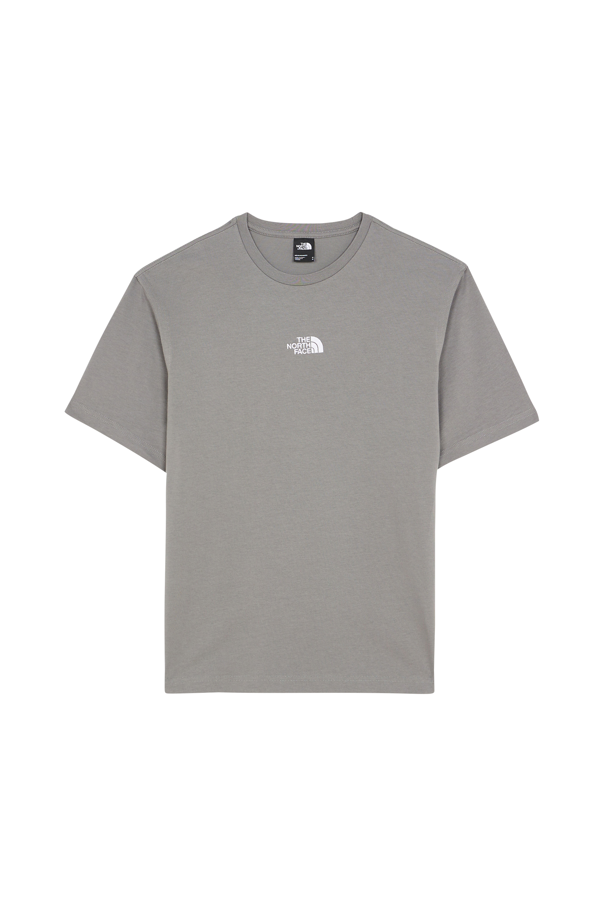 Regular-fit round-neck cotton T-shirt Black