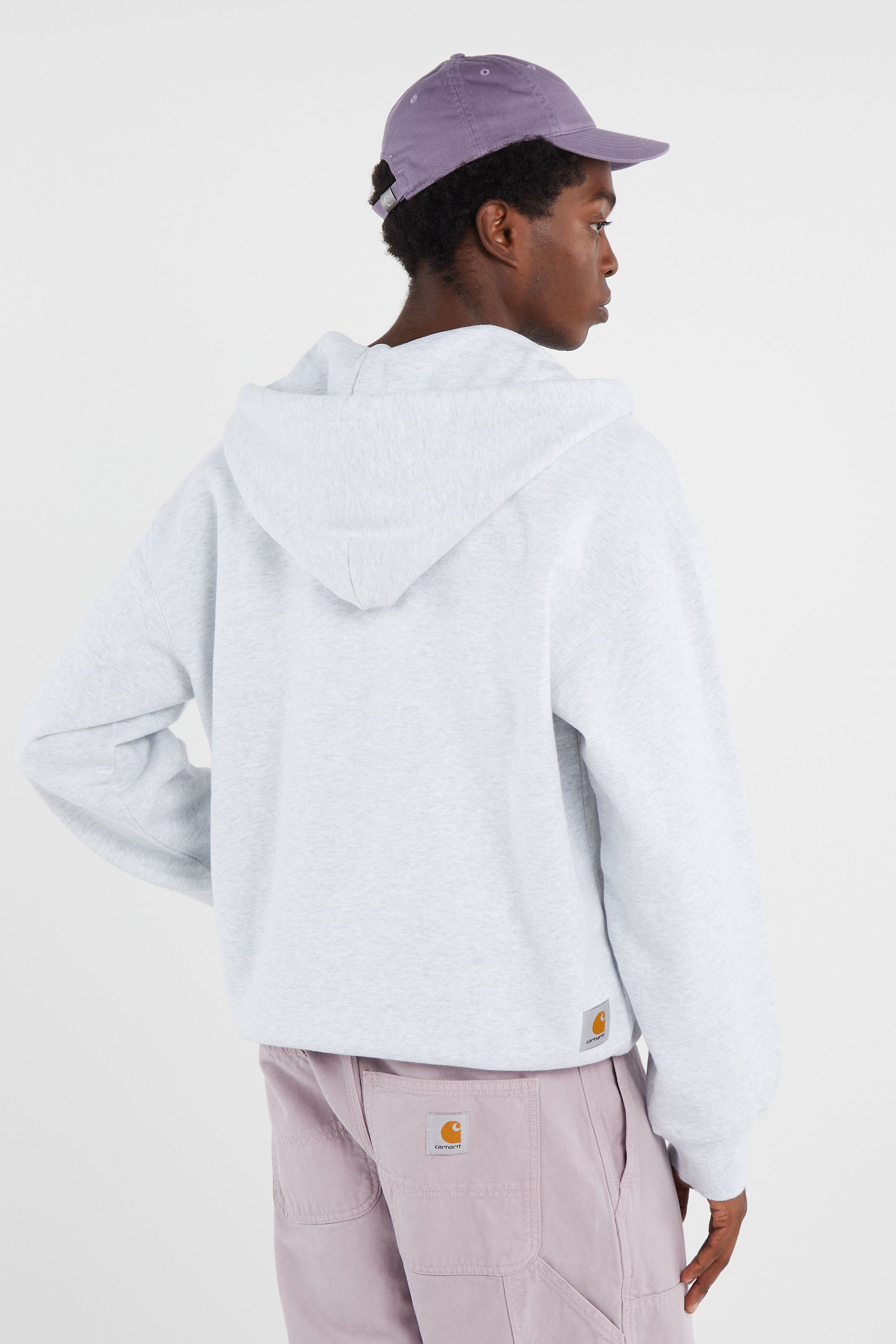 Hoodie zippé Gris