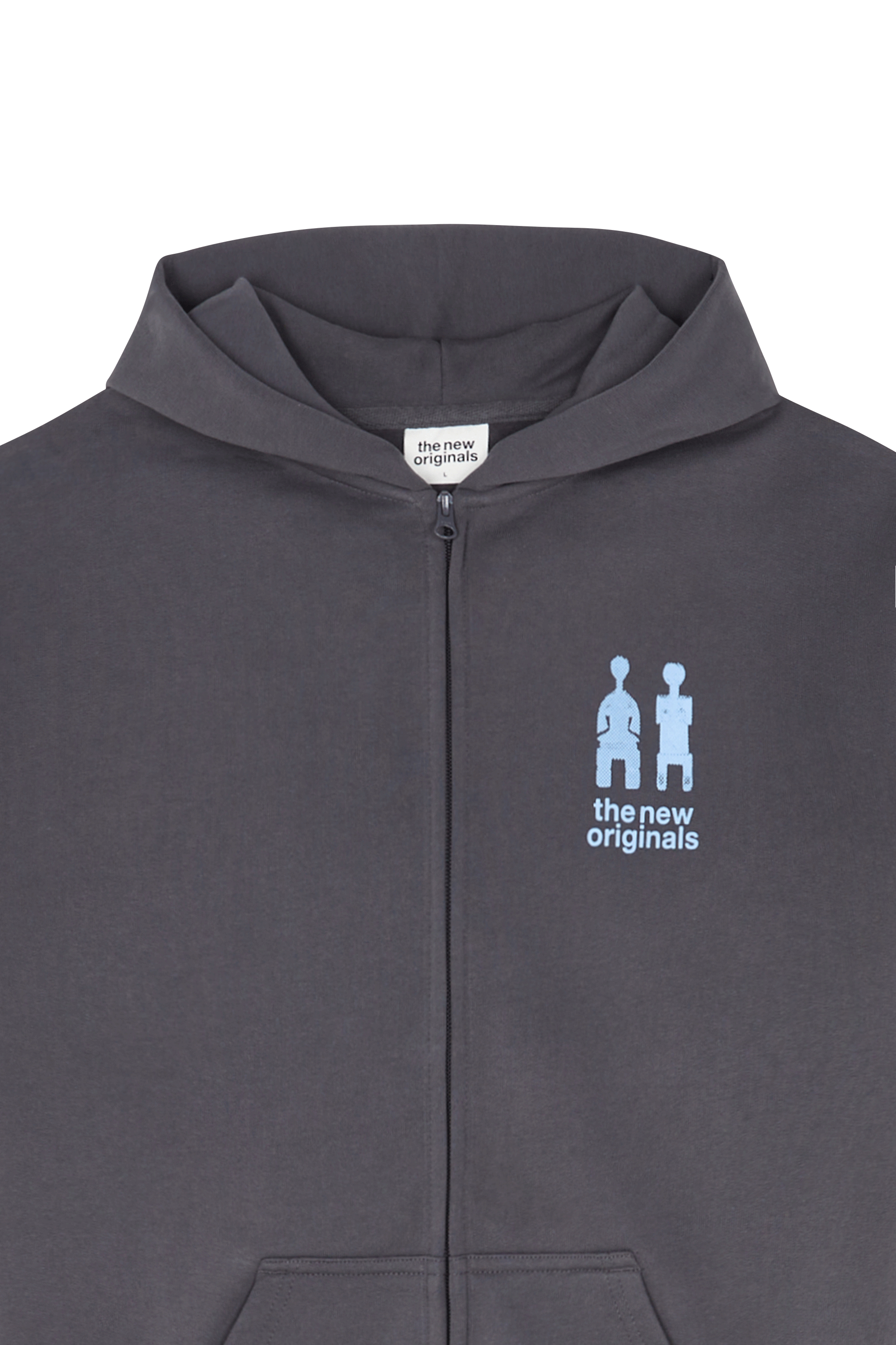 Regular-fit zip-up cotton-blend hoodie with Pony Player Black