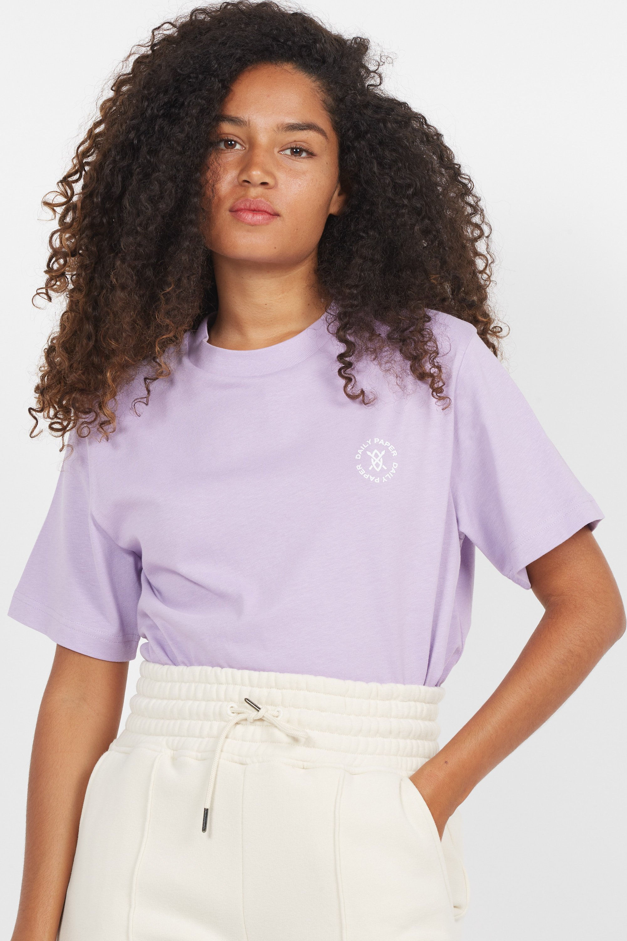 Short-sleeve t-shirt Esy circle t-shirt Purple Daily Paper