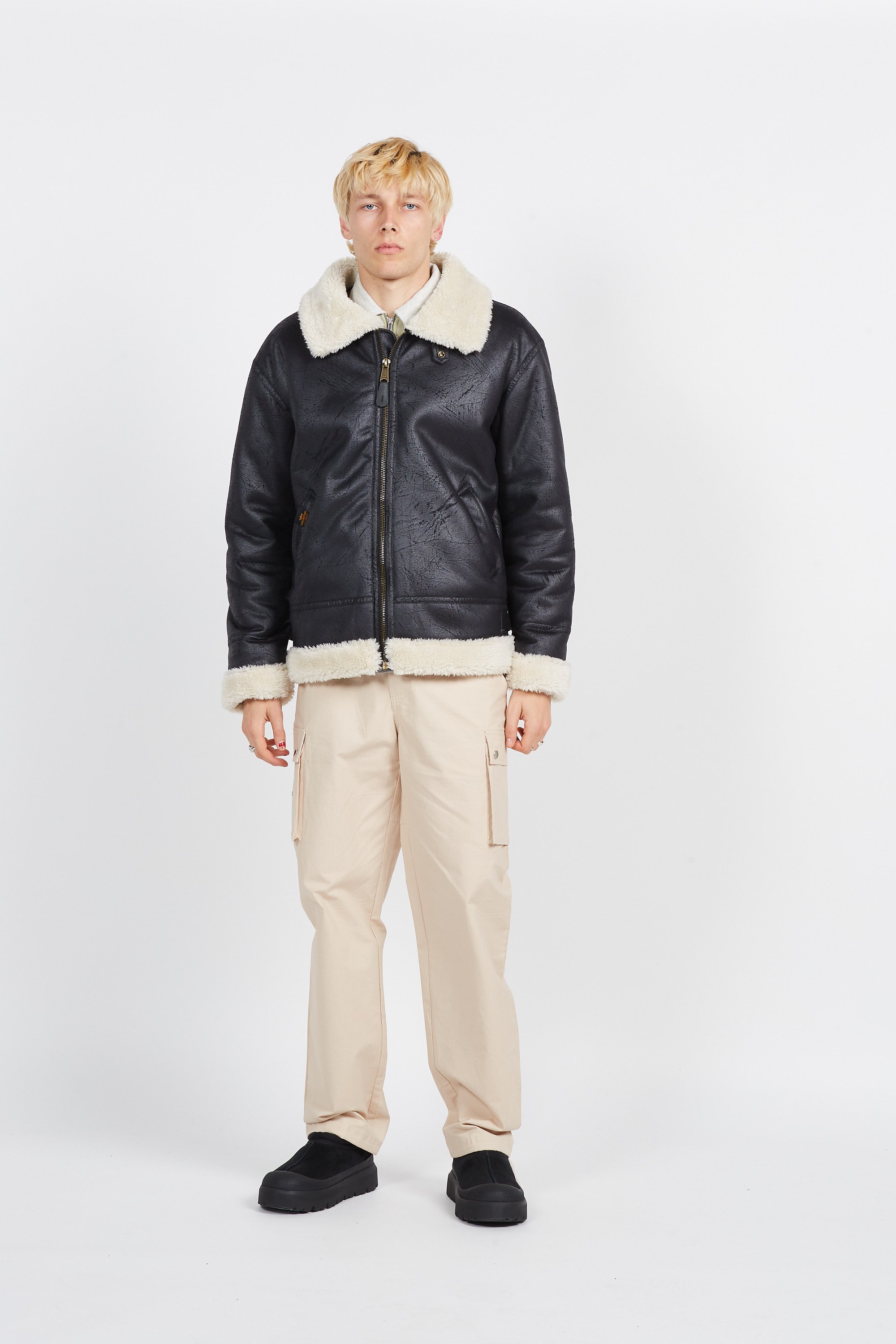 Jacket | Black by ALPHA INDUSTRIES Jacket Black