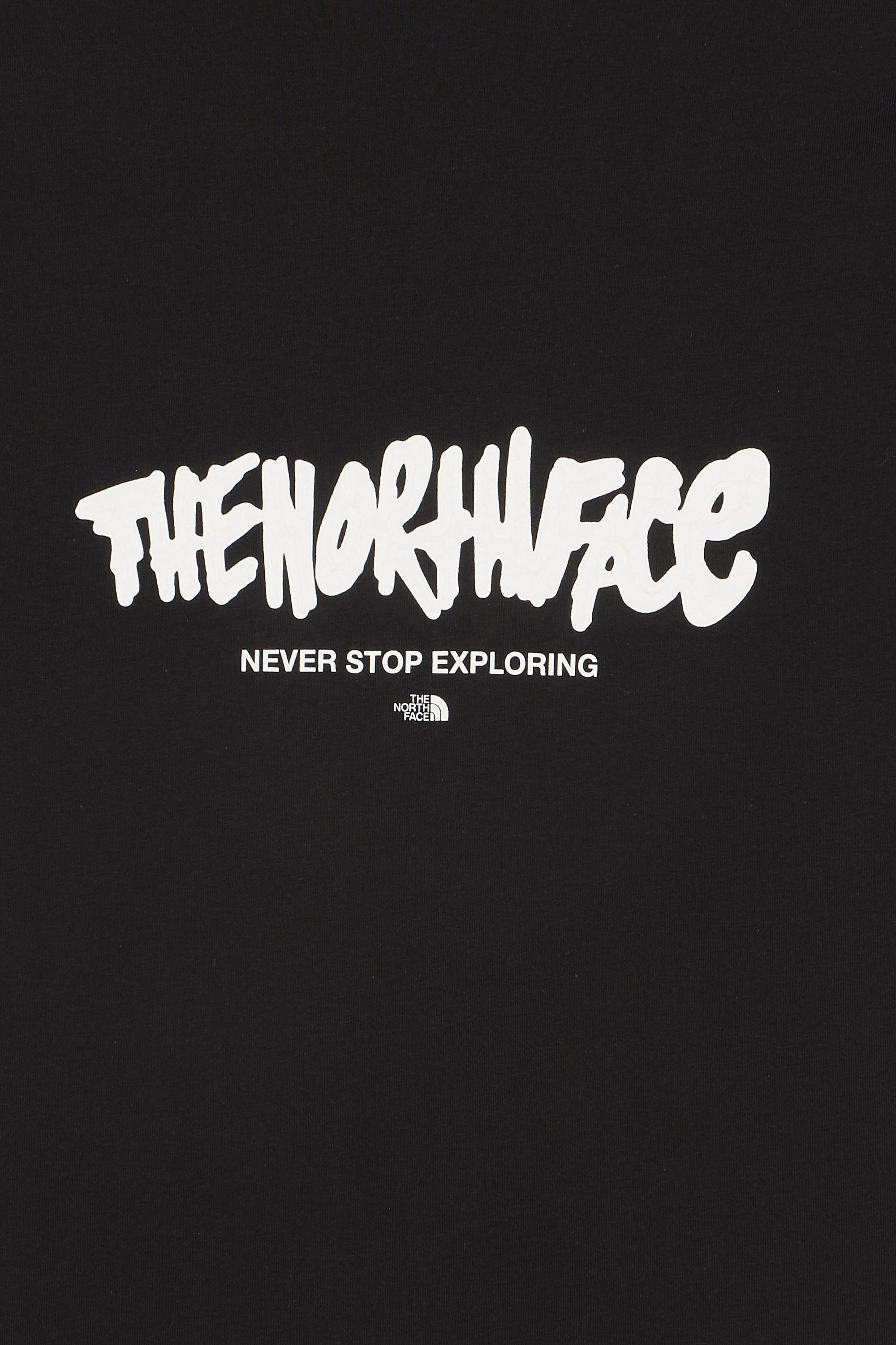 Regular-fit round-neck cotton T-shirt | Black THE NORTH FACE Men