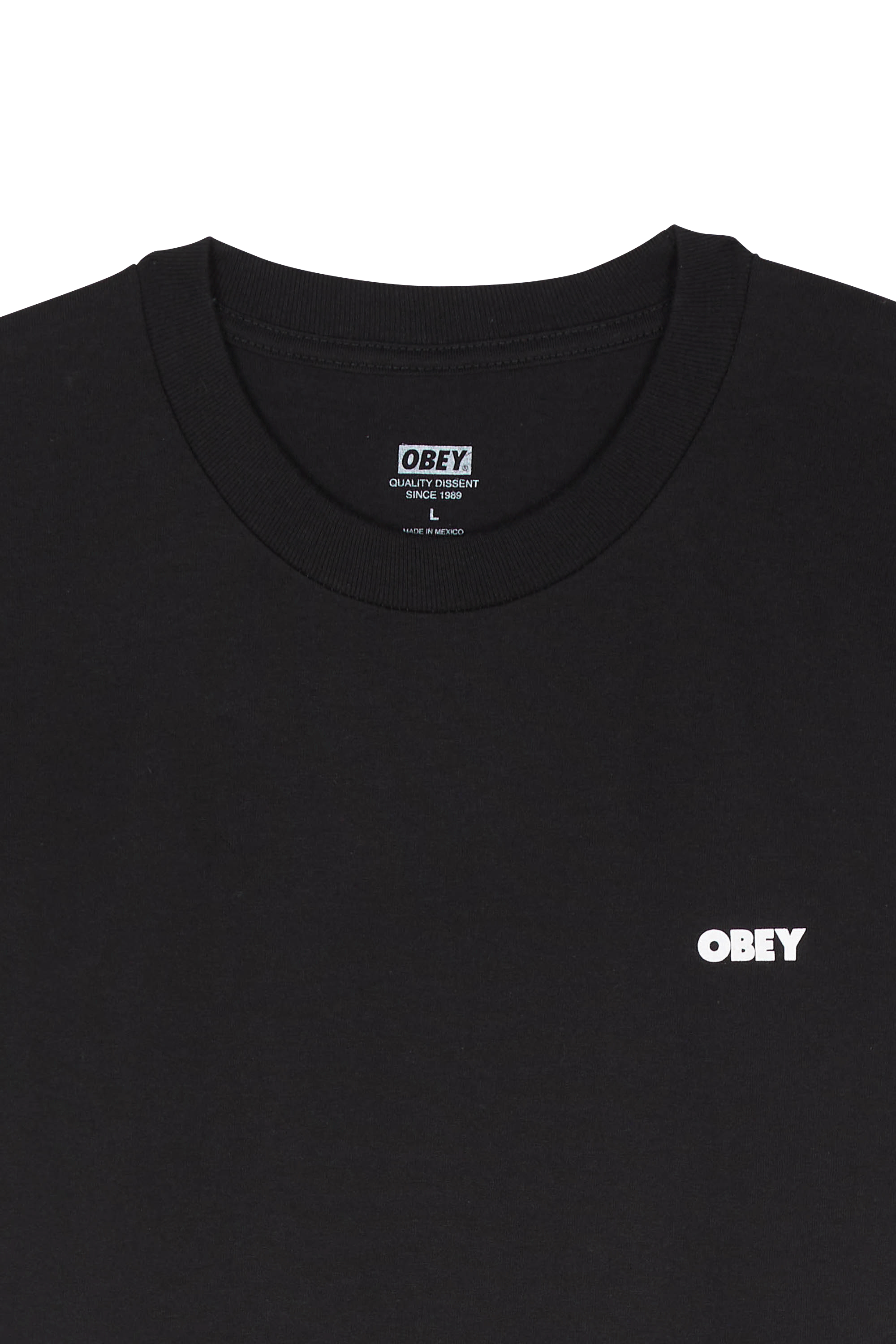 Regular-fit round-neck cotton T-shirt Black