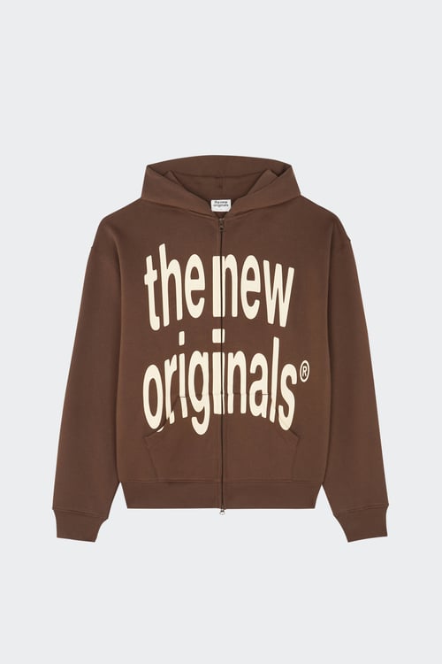 THE NEW ORIGINALS Hoodie zippé Marron