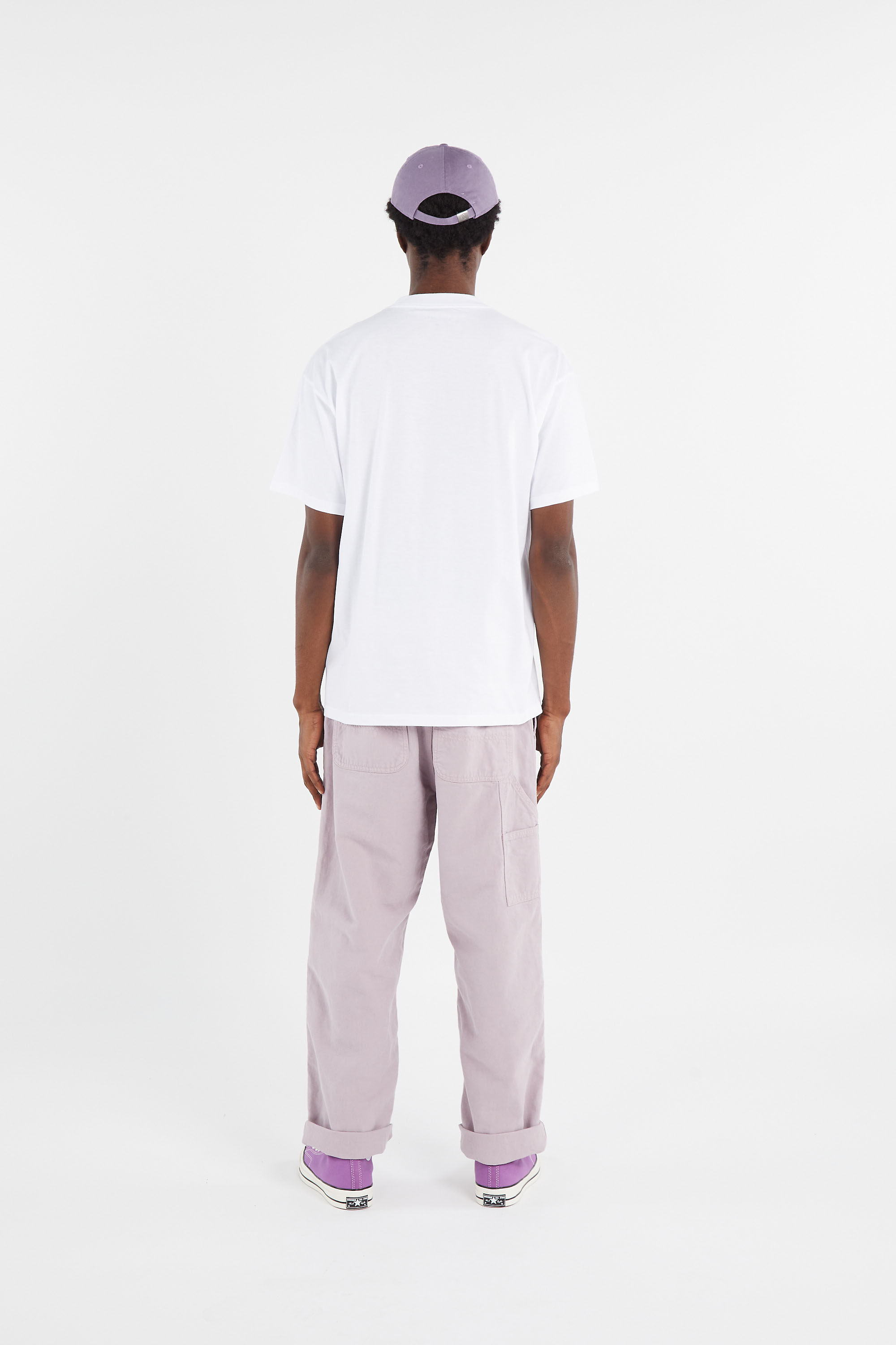 Regular-fit round-neck cotton T-shirt White