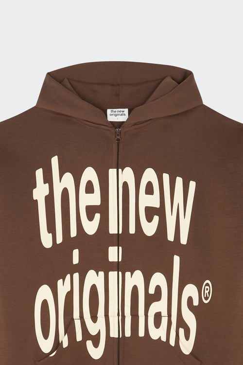 THE NEW ORIGINALS Hoodie zippé Marron