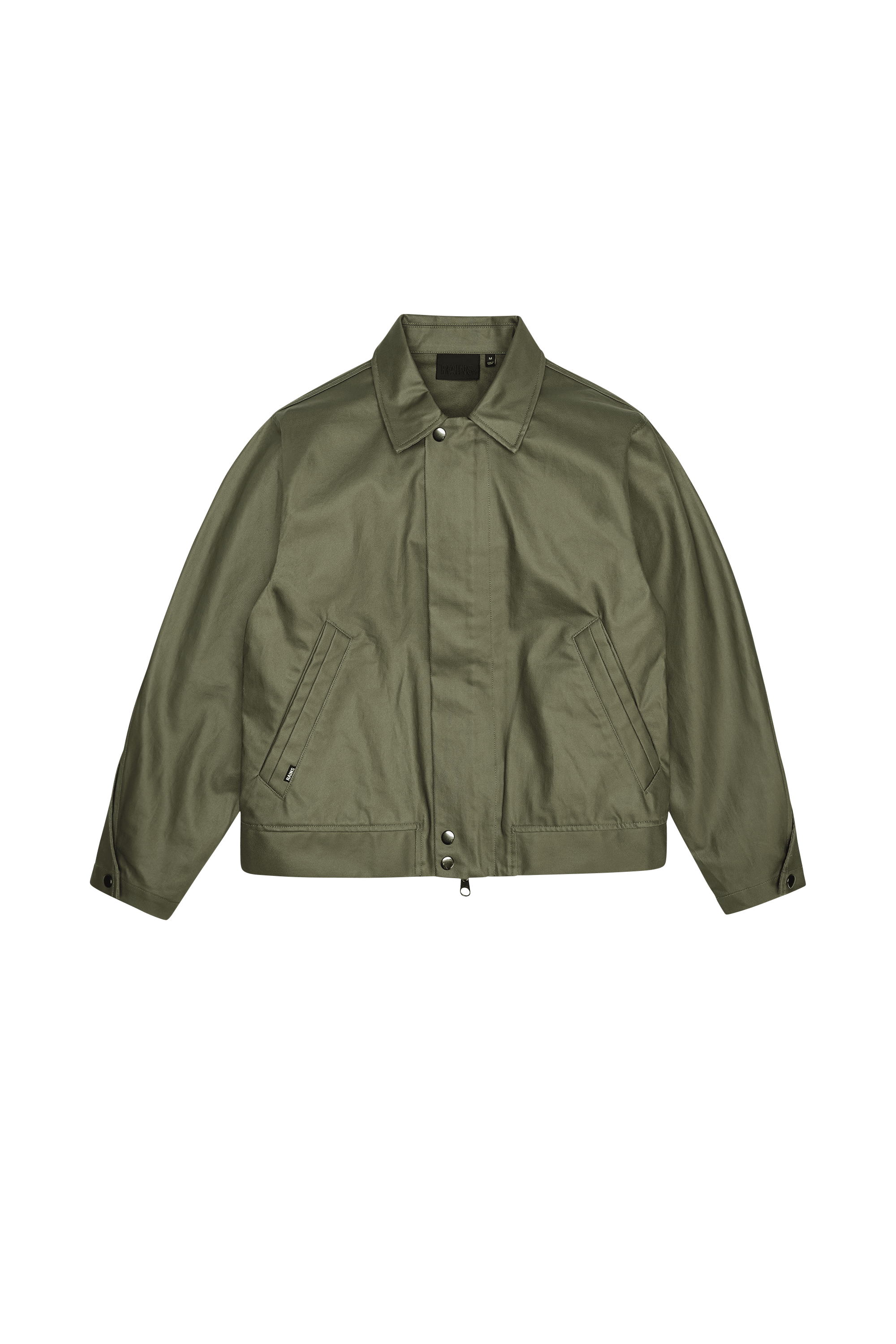 Organic cotton jacket HEAVY WOVEN Moss