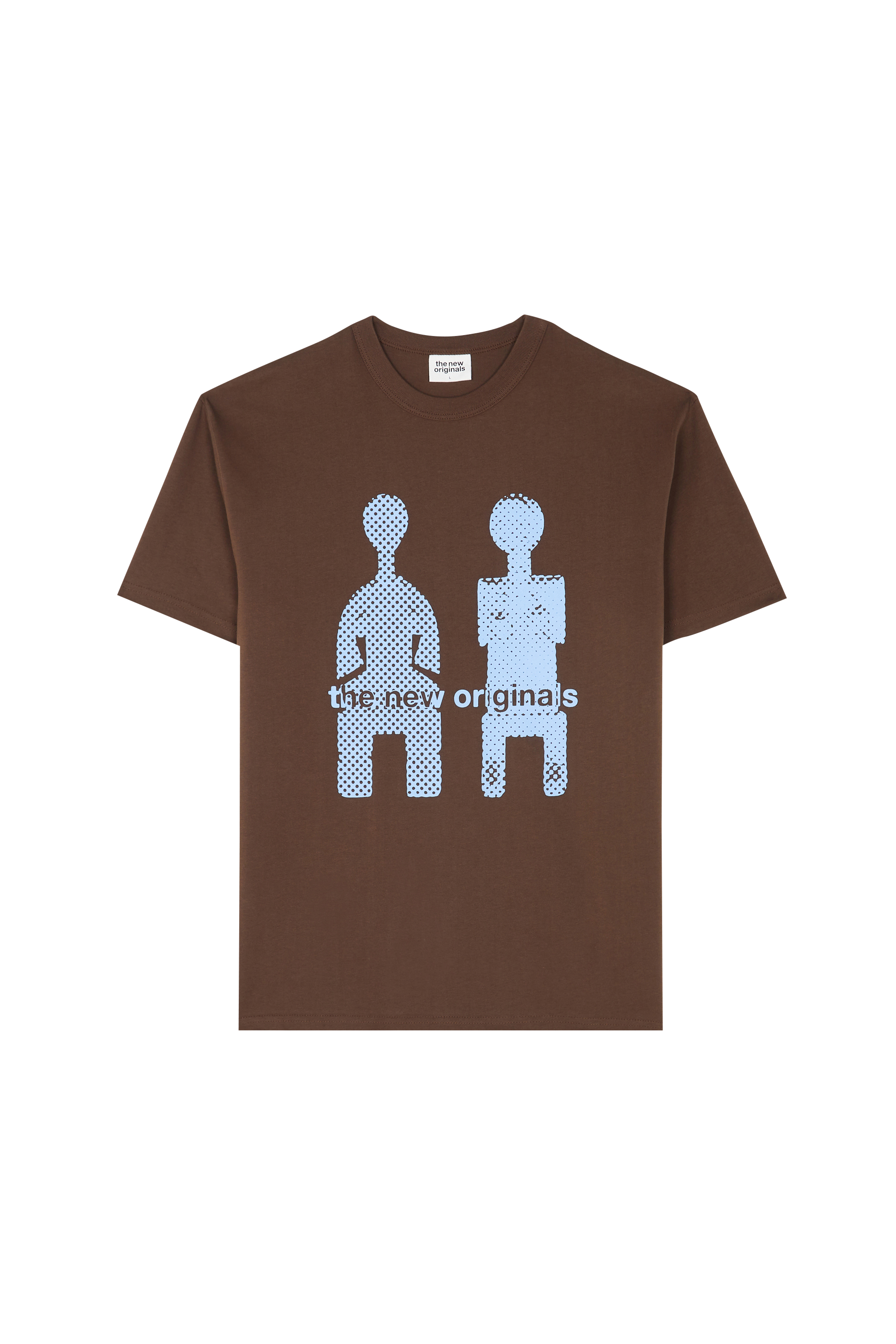 Regular-fit round-neck cotton T-shirt THE NEW ORIGINALS Brown