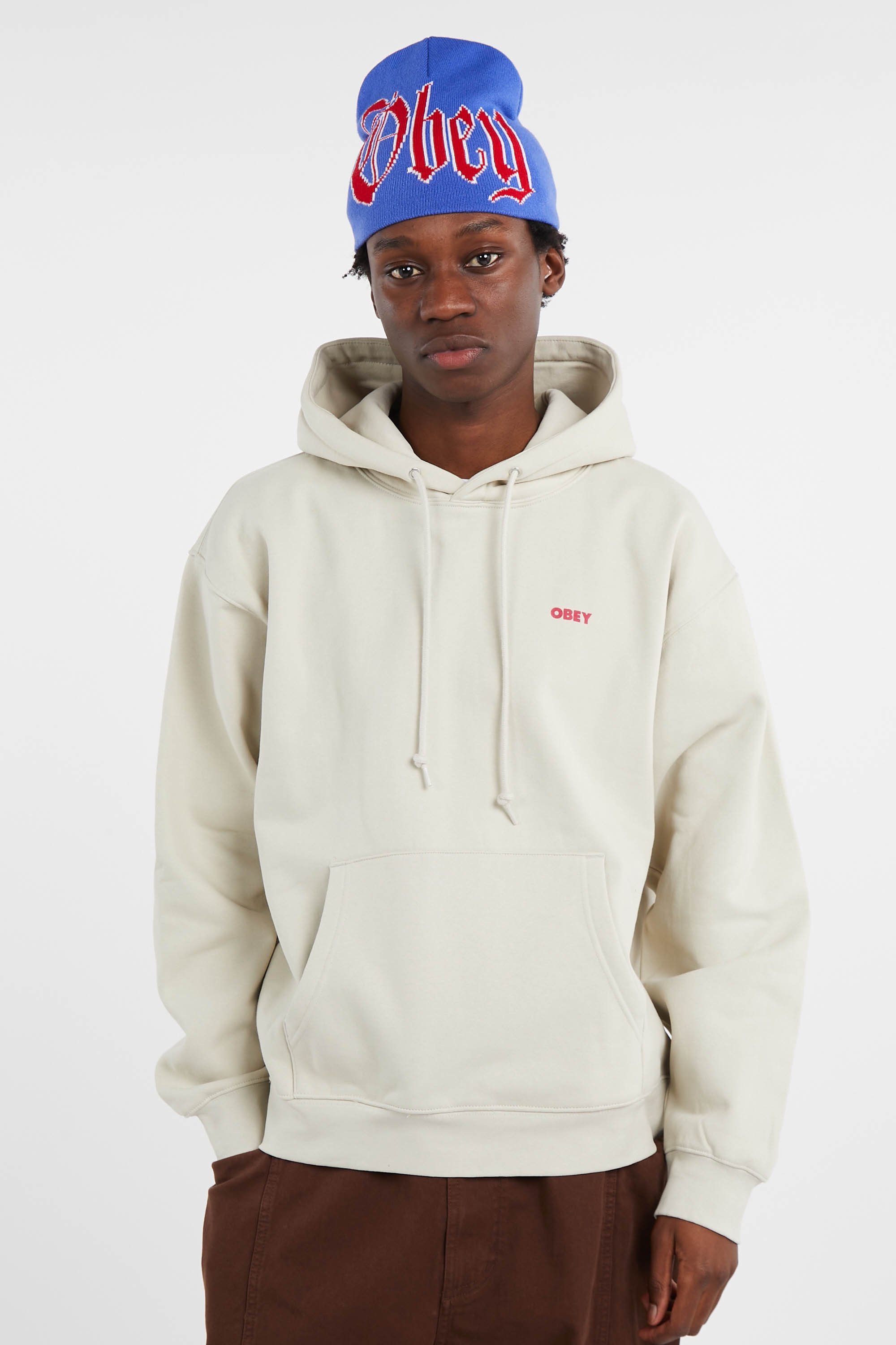 Hoodie | Beige OBEY Homme