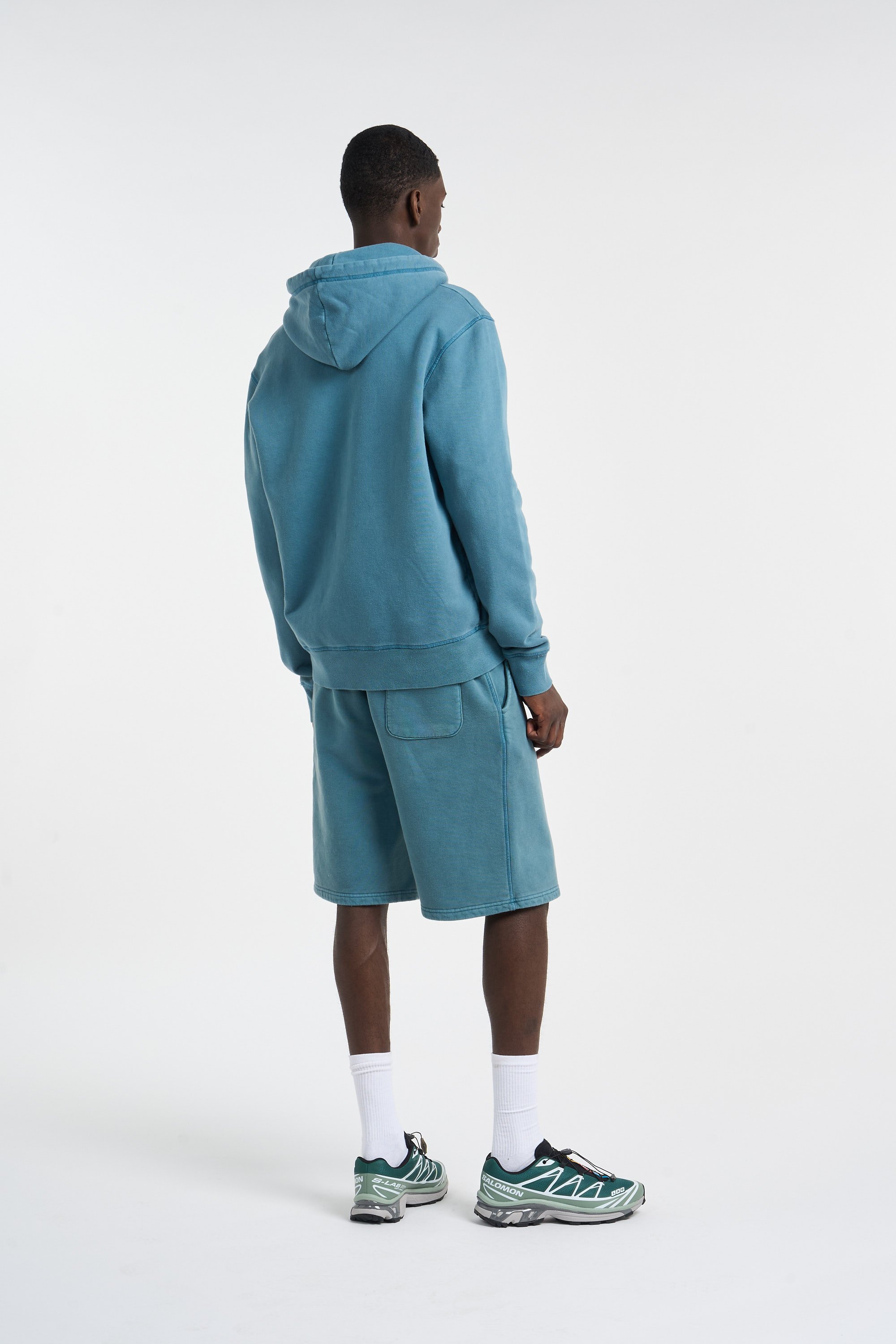 Hoodie zippé Bleu