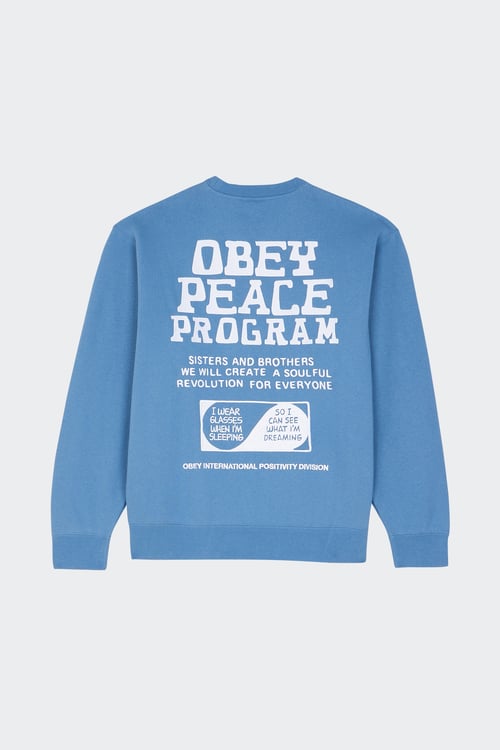 OBEY Sweatshirt  Bleu