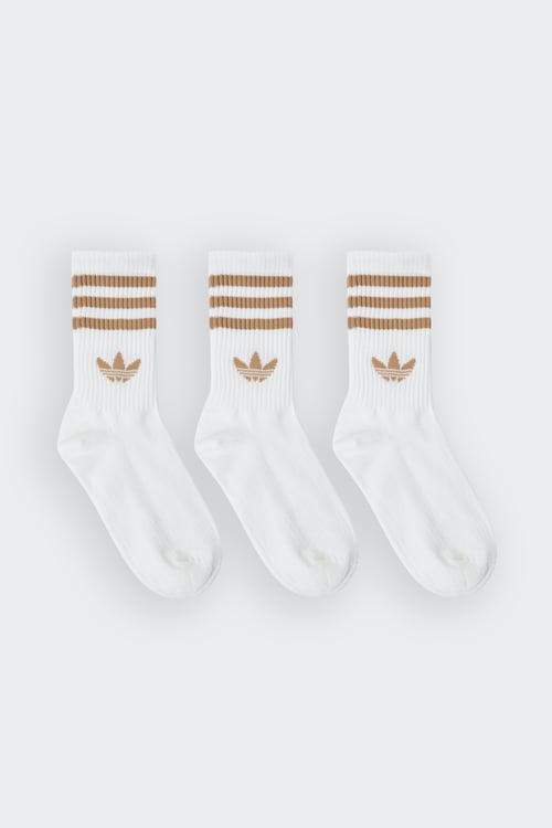 ADIDAS Pack de 3 chaussettes Blanc
