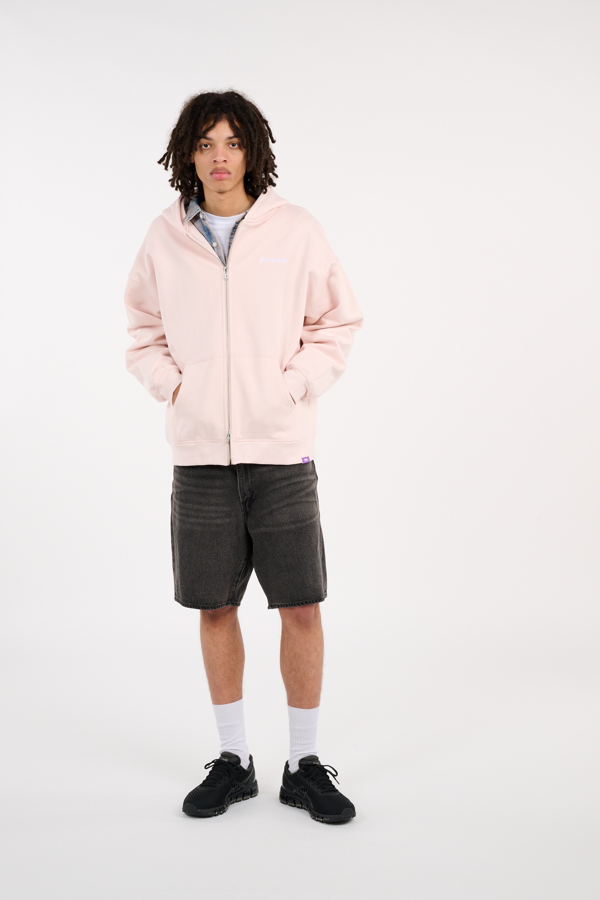 Hoodie zippé JACKER Rose