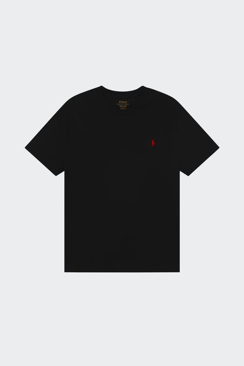 POLO RALPH LAUREN Tee-shirt col rond slim-fit en coton Noir
