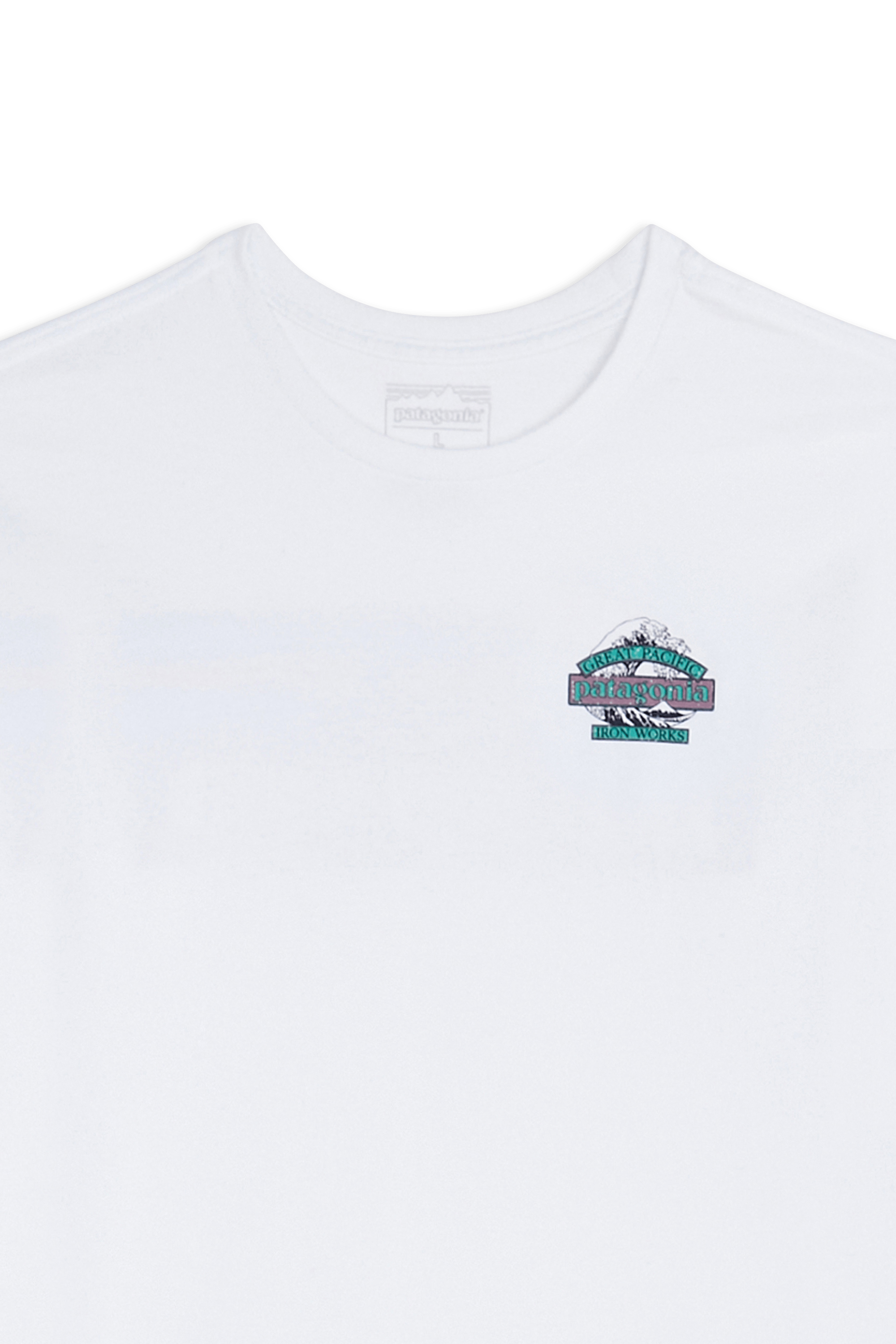 Regular-fit round-neck cotton T-shirt | White PATAGONIA Men