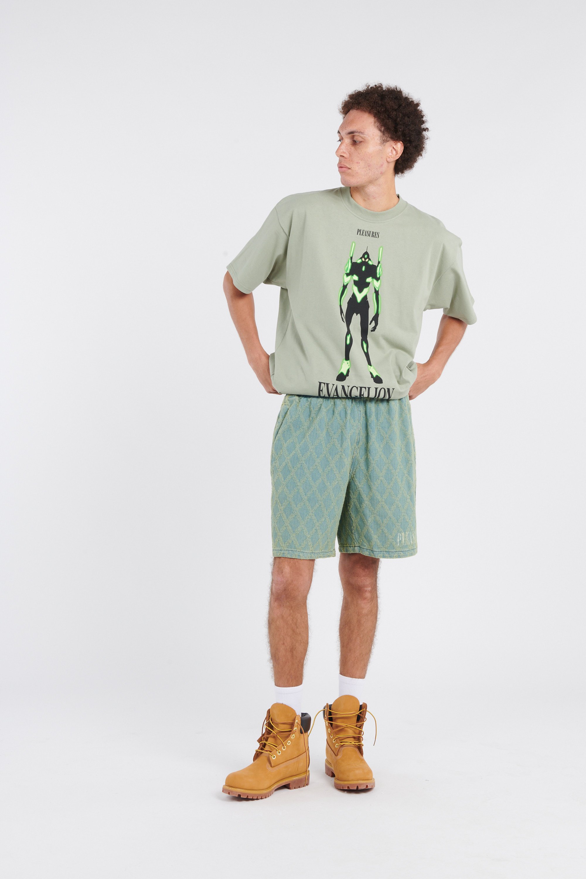 T-shirt PLEASURES Green