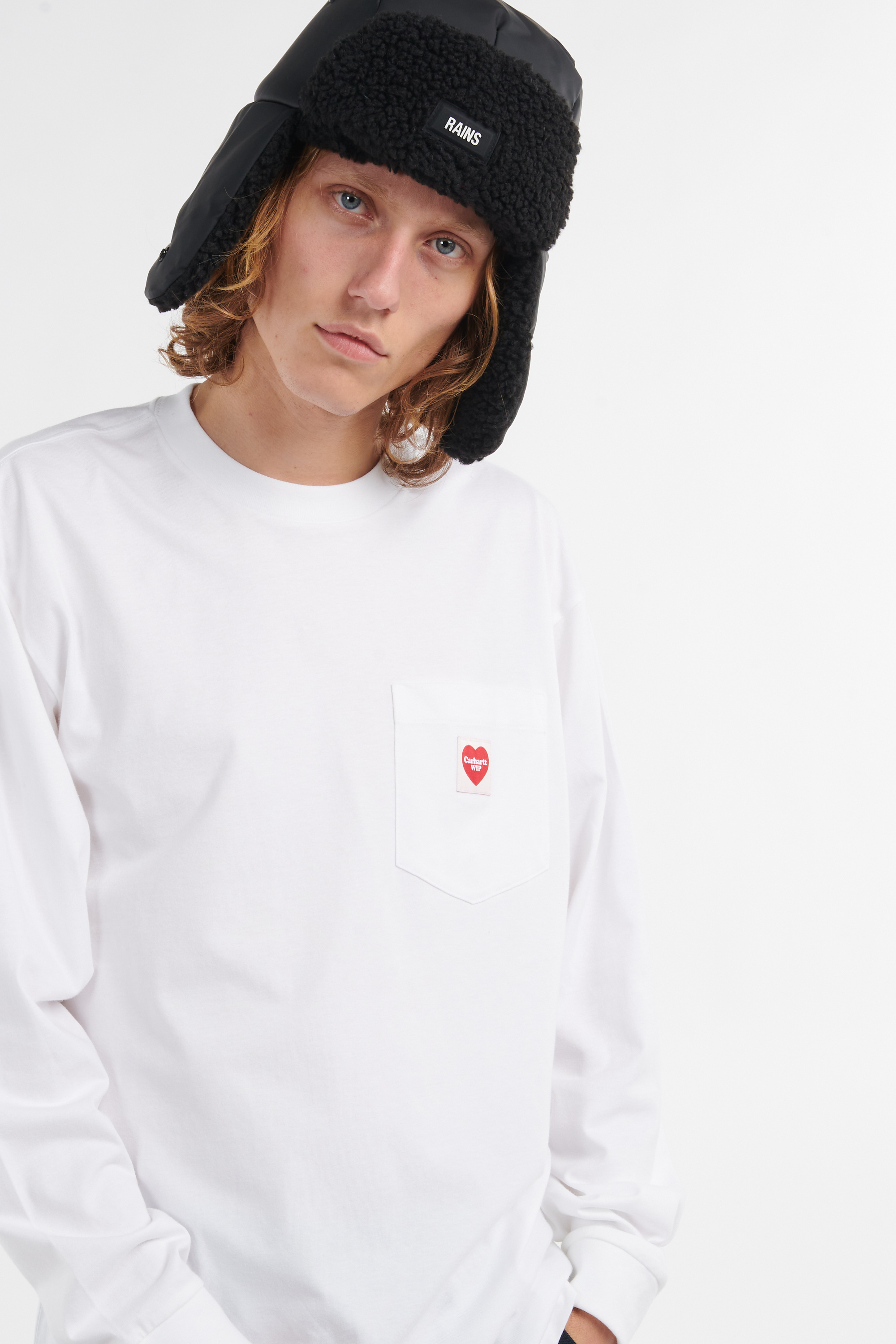 Regular-fit round-neck cotton T-shirt White