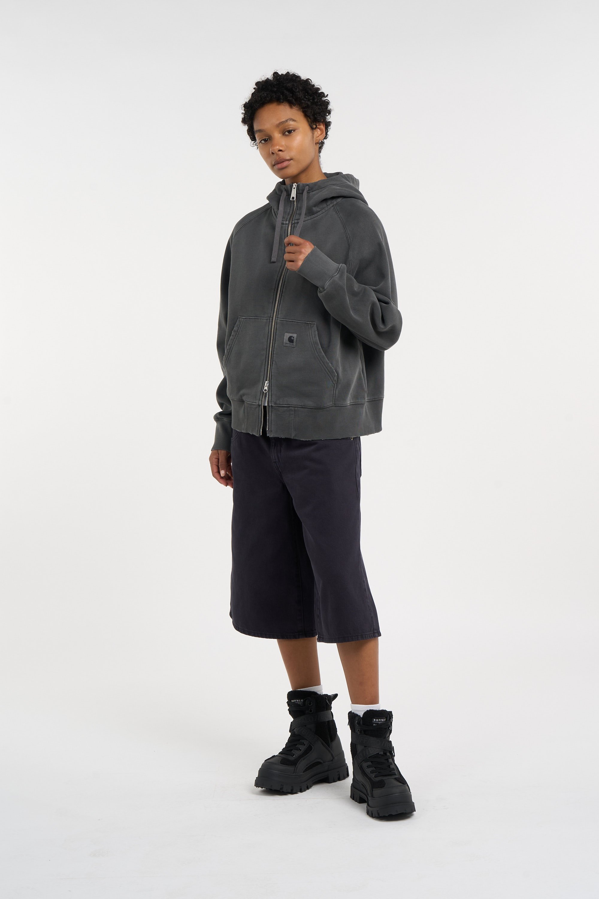 Zippered hoodie CARHARTT WIP Grey