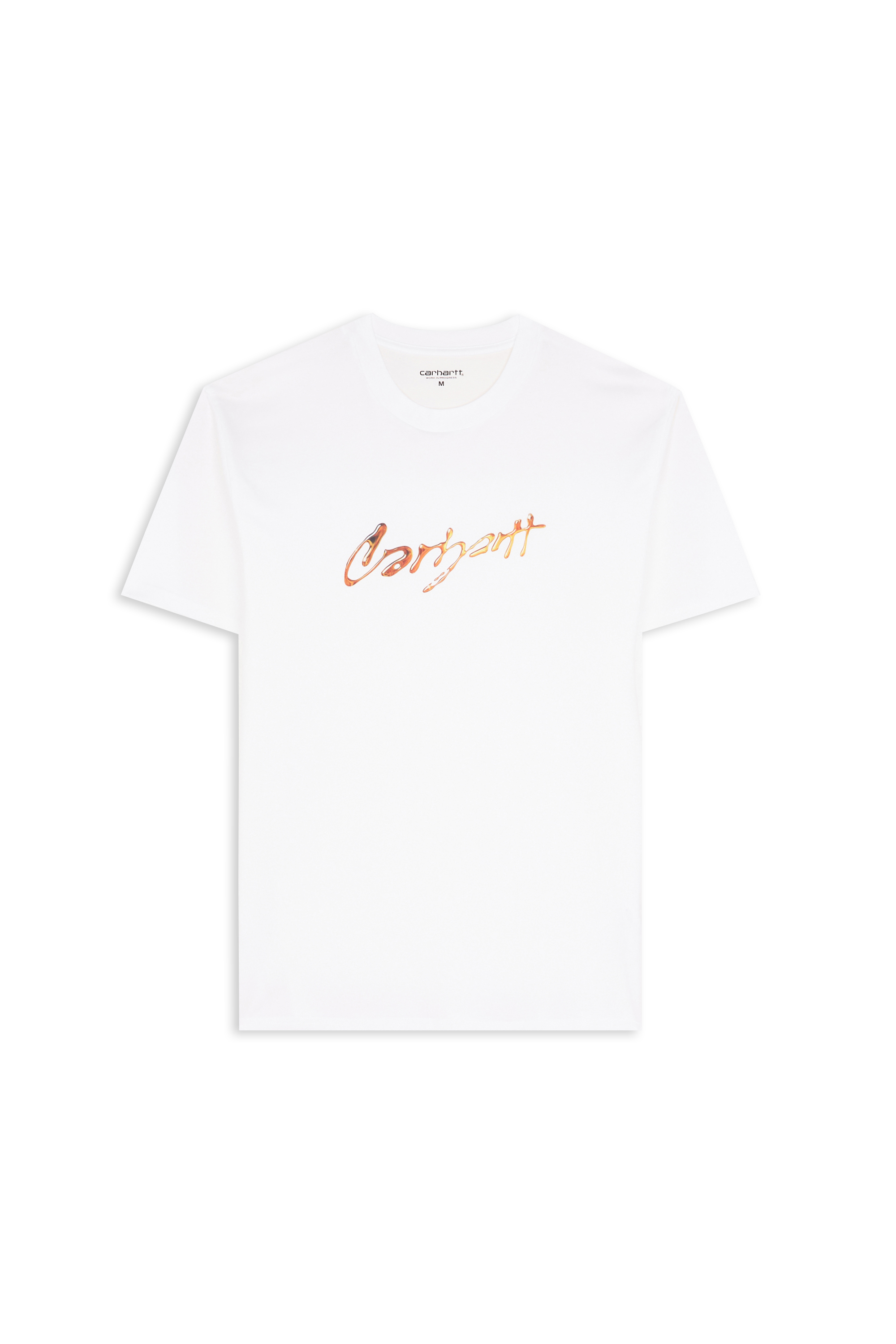 Regular-fit round-neck cotton T-shirt White