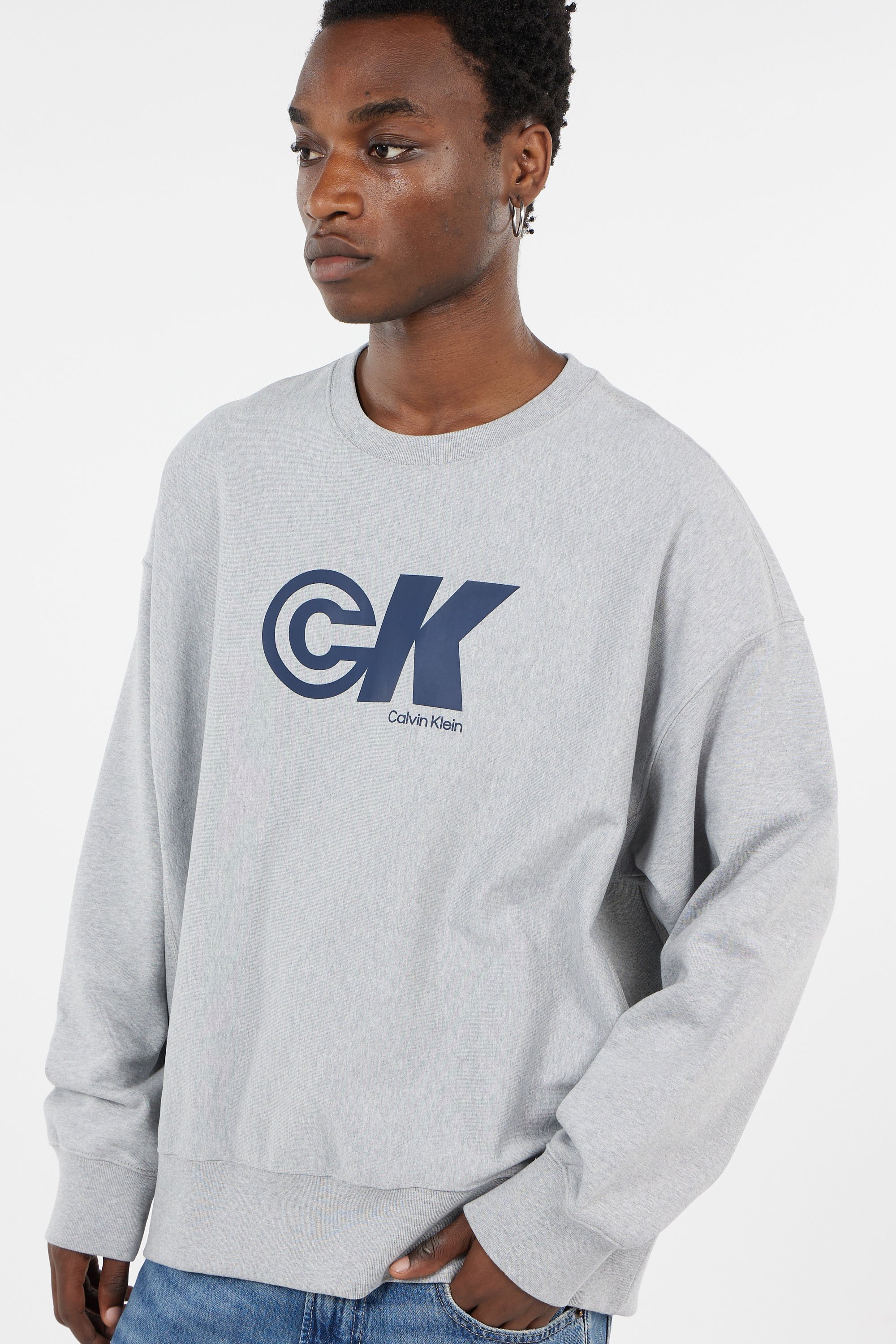 sweatshirt | Grey by CALVIN KLEIN sweatshirt Grey