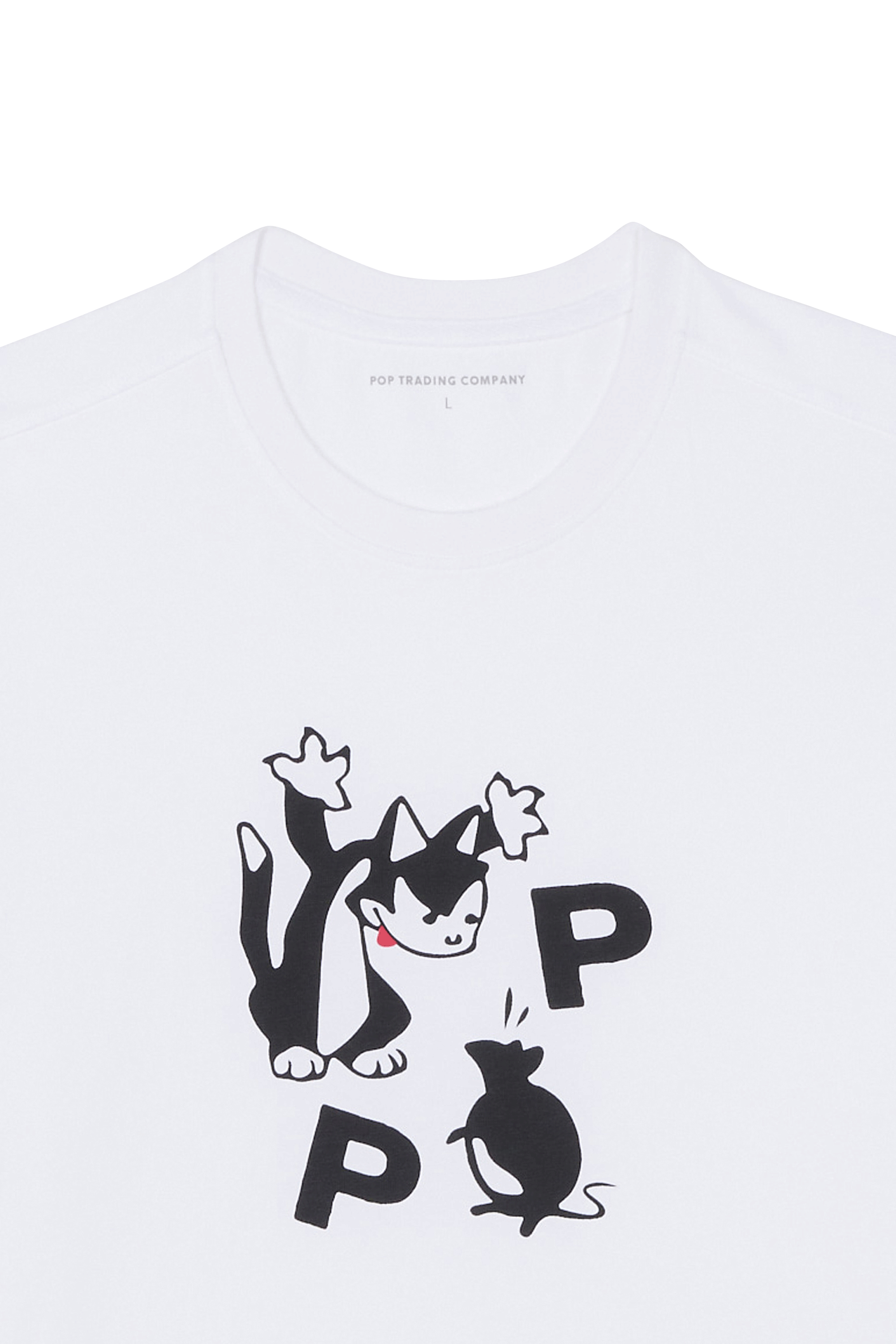 Regular-fit round-neck cotton T-shirt White