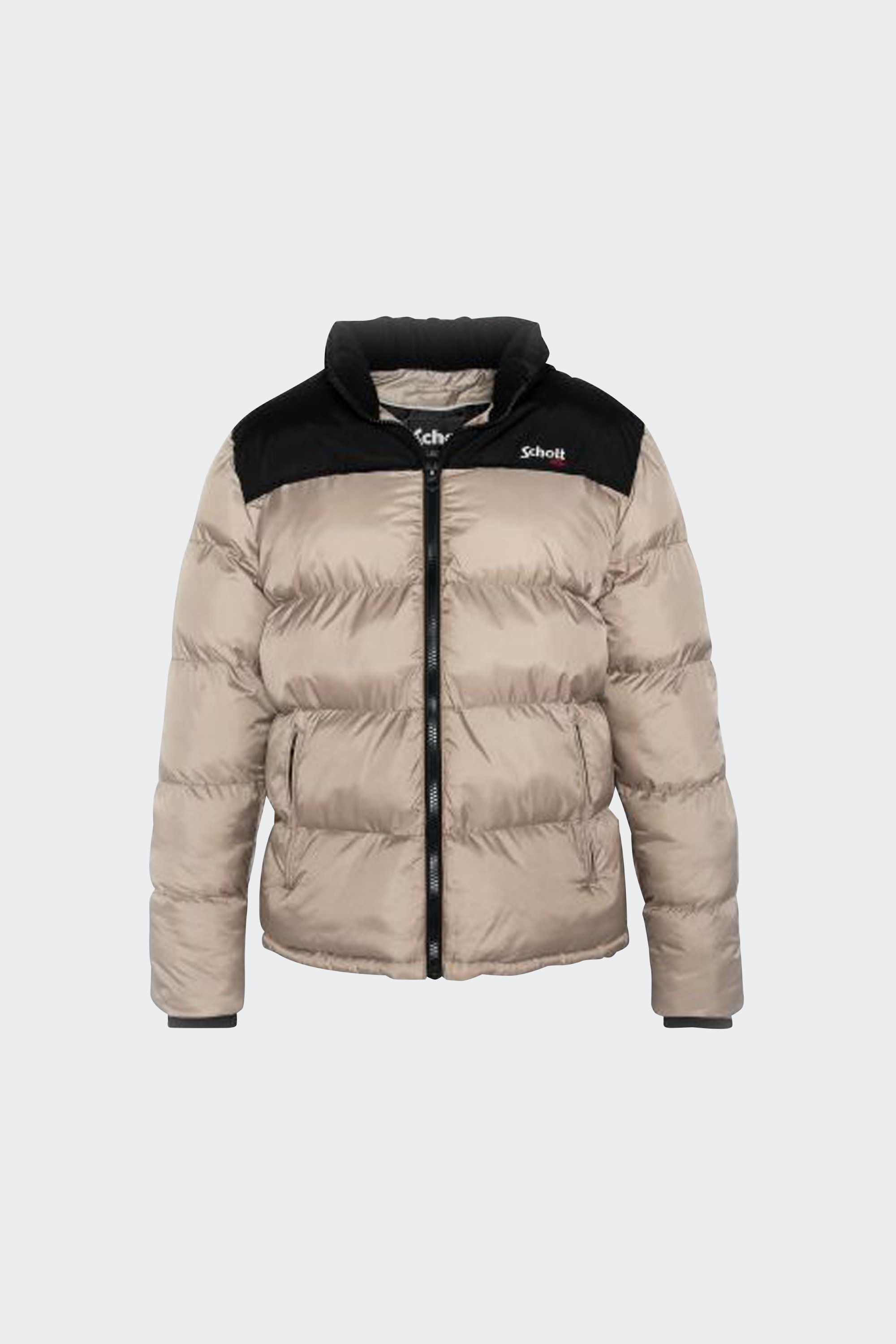 Puffer Jacket | Beige by SCHOTT Puffer Jacket Beige