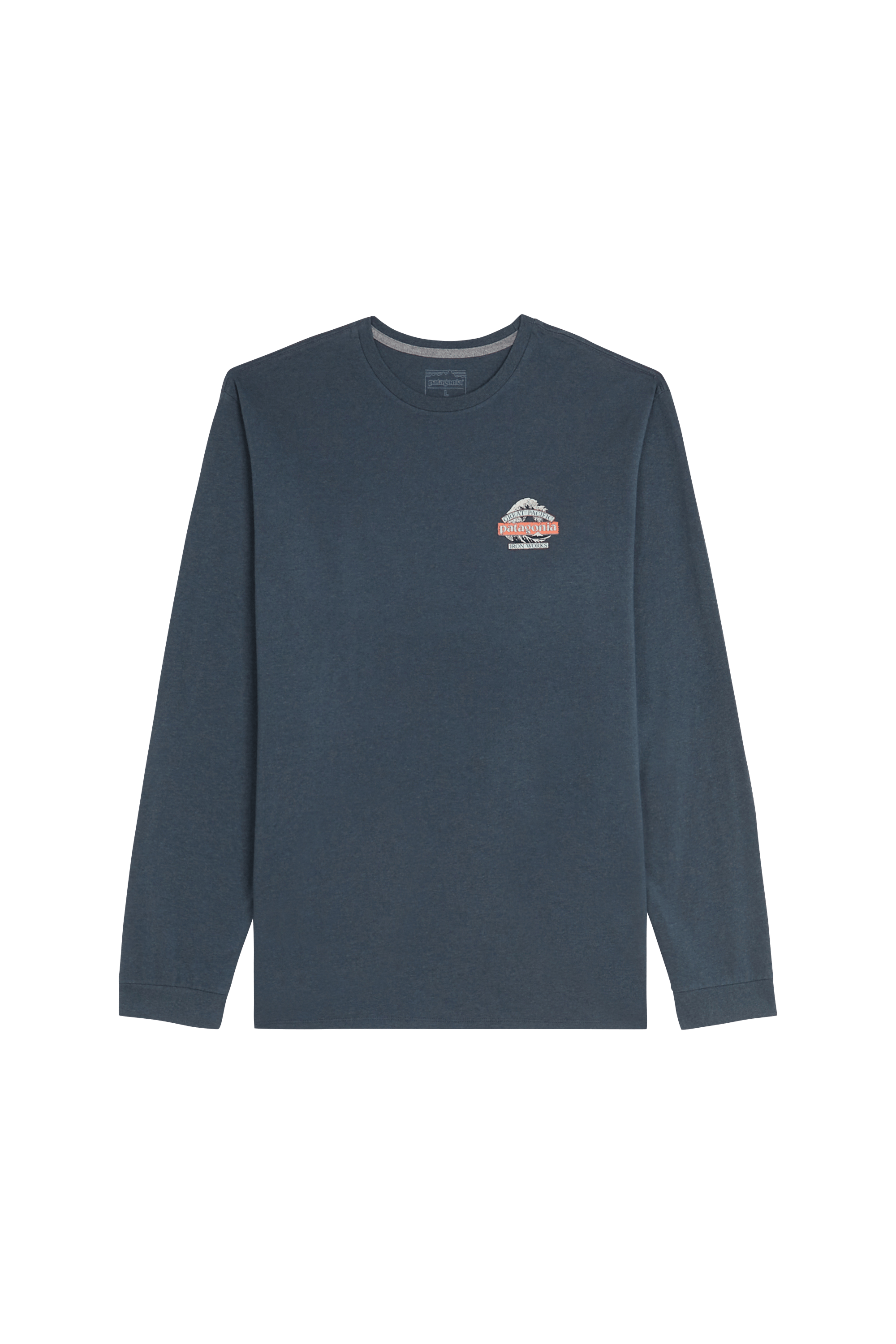 Regular-fit round-neck cotton T-shirt | Blue PATAGONIA Men