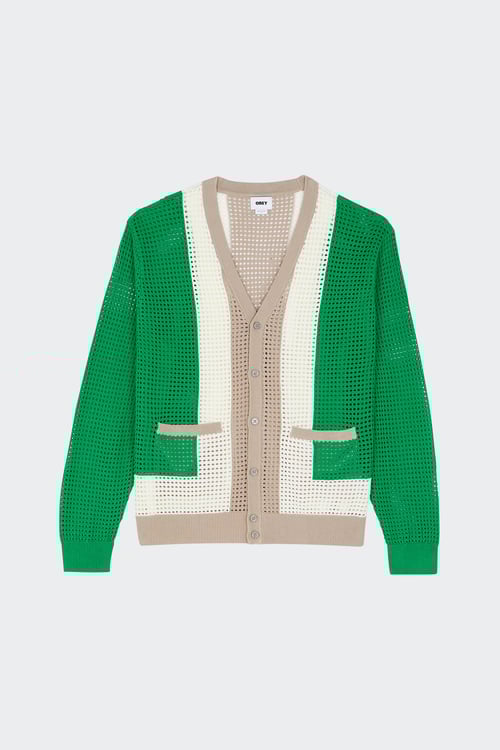 OBEY Cardigan Vert