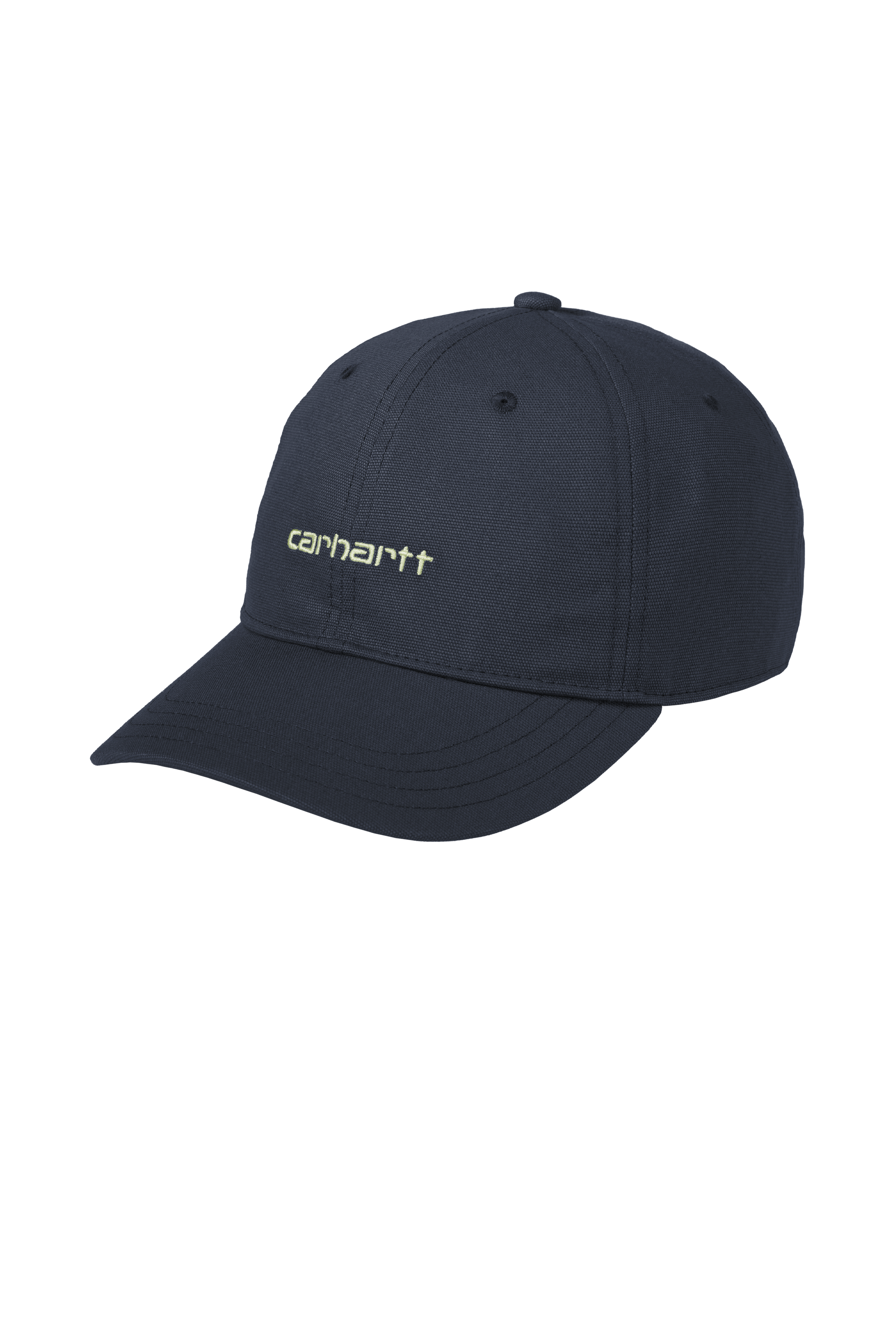 Casquette Canvas Script Deep night / gentle green