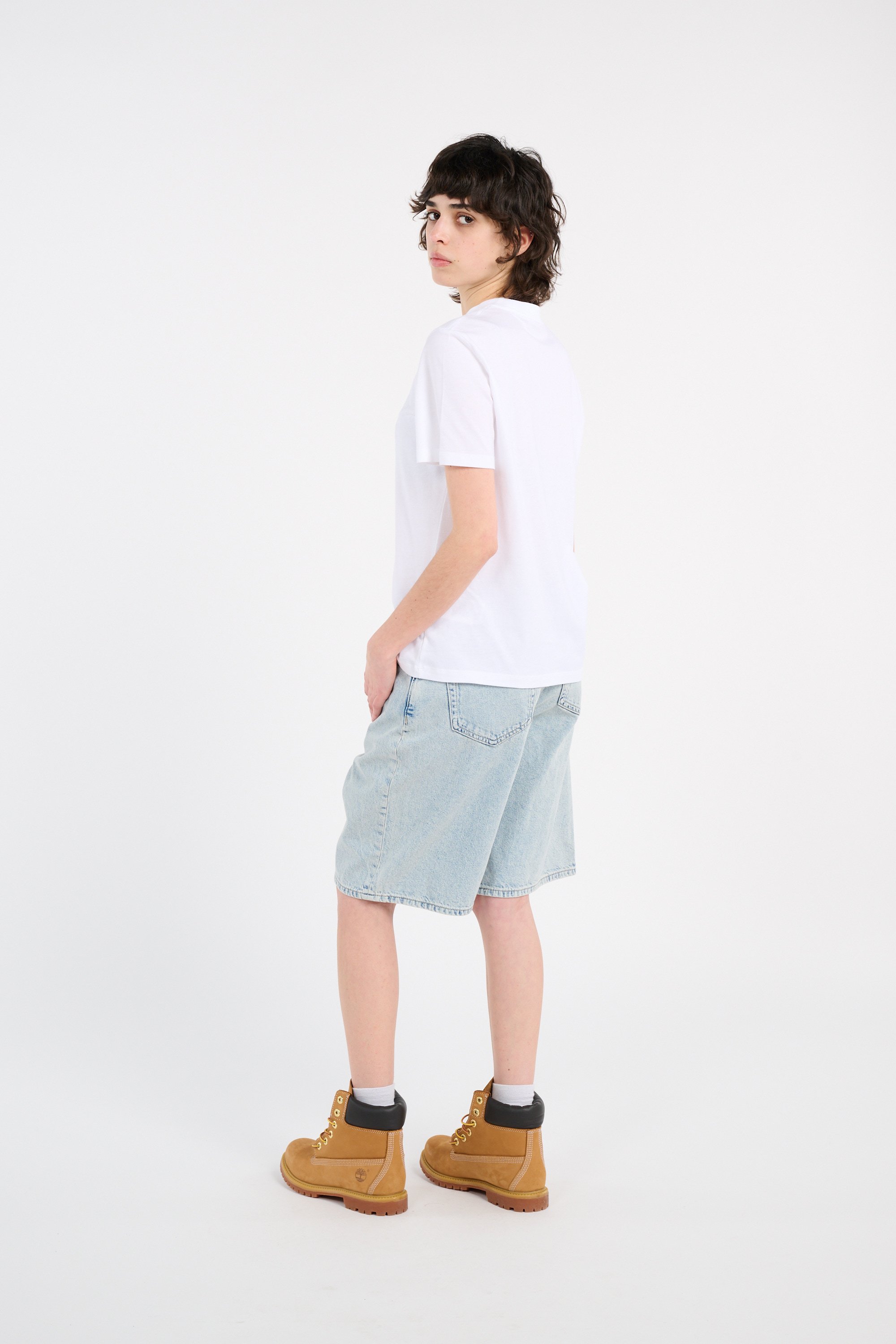 Regular-fit round-neck cotton T-shirt White