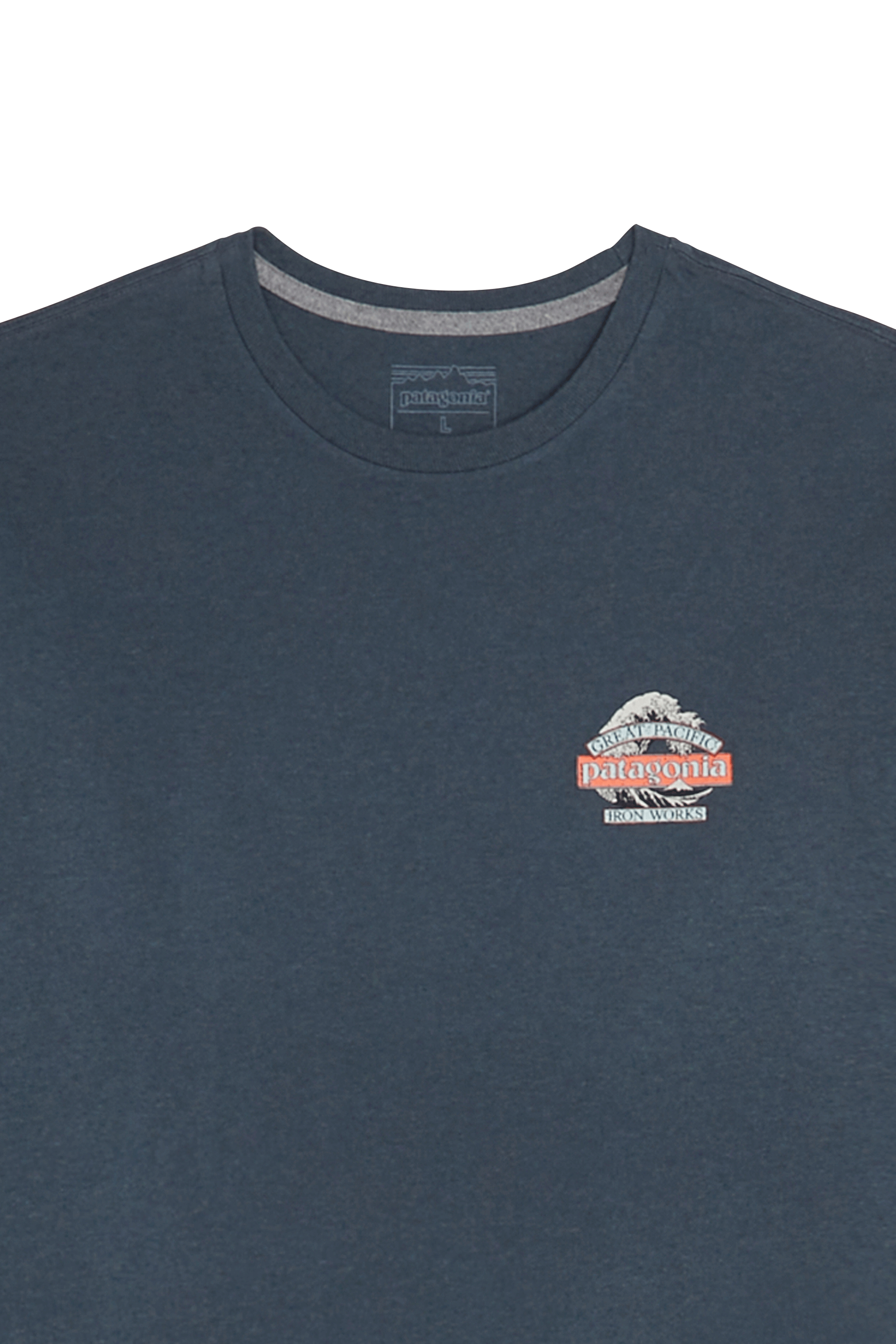 Regular-fit round-neck cotton T-shirt | Blue PATAGONIA Men